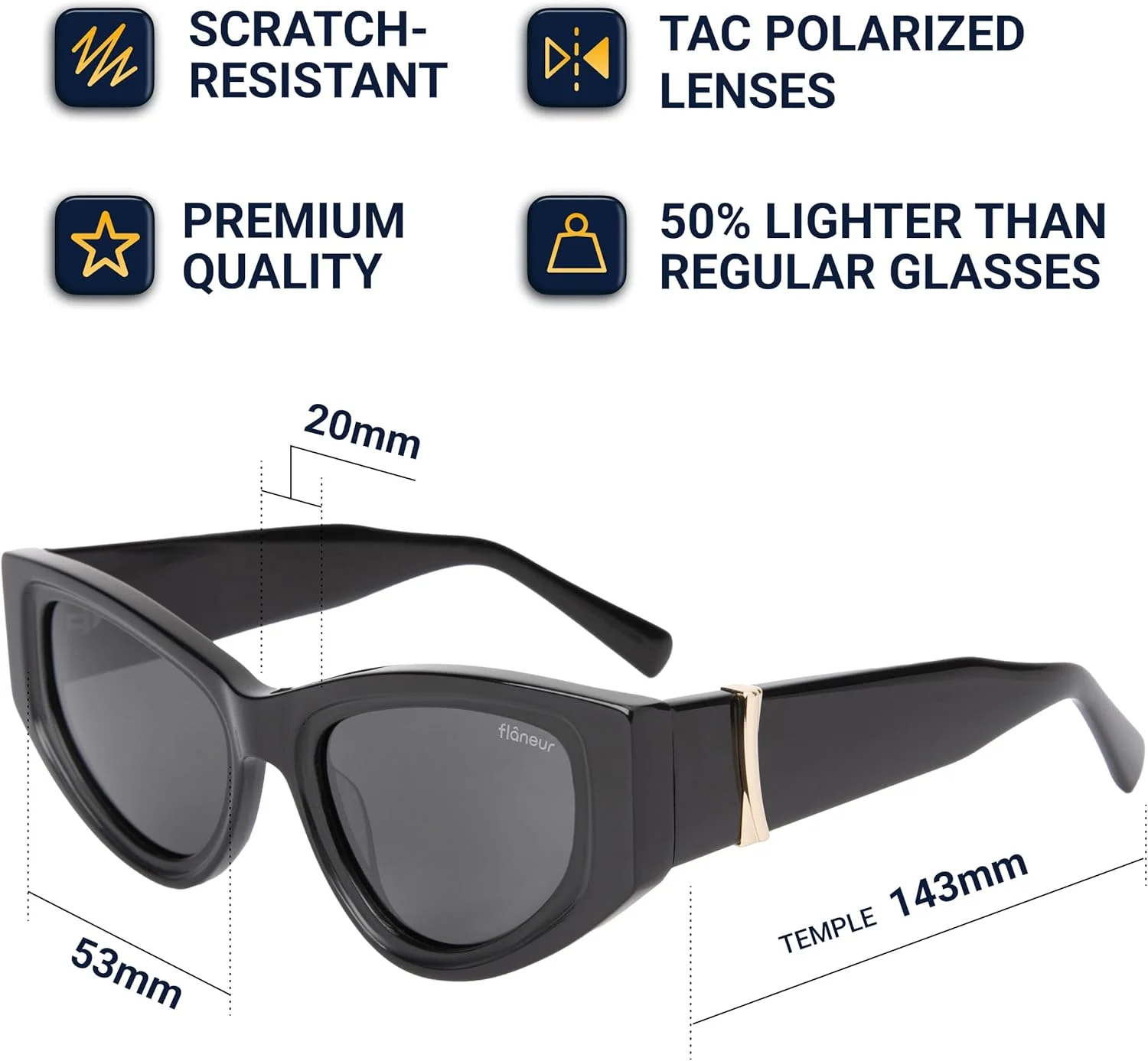 عینک آفتابی خلبانی پلاریزه Flaneur - محافظت در برابر اشعه ماوراء بنفش، سبک وزن، عینک آفتابی مد روز برای زنان و مردان، لوازم جانبی عینک طراح، عینک مد با لنز پلاریزه عینک آفتابی خلبانی پلاریزه Flaneur - محافظت در برابر اشعه ماوراء بنفش، سبک وزن، عینک آفتابی مد روز برای زنان و مردان، لوازم جانبی عینک طراح، عینک مد با لنز پلاریزه