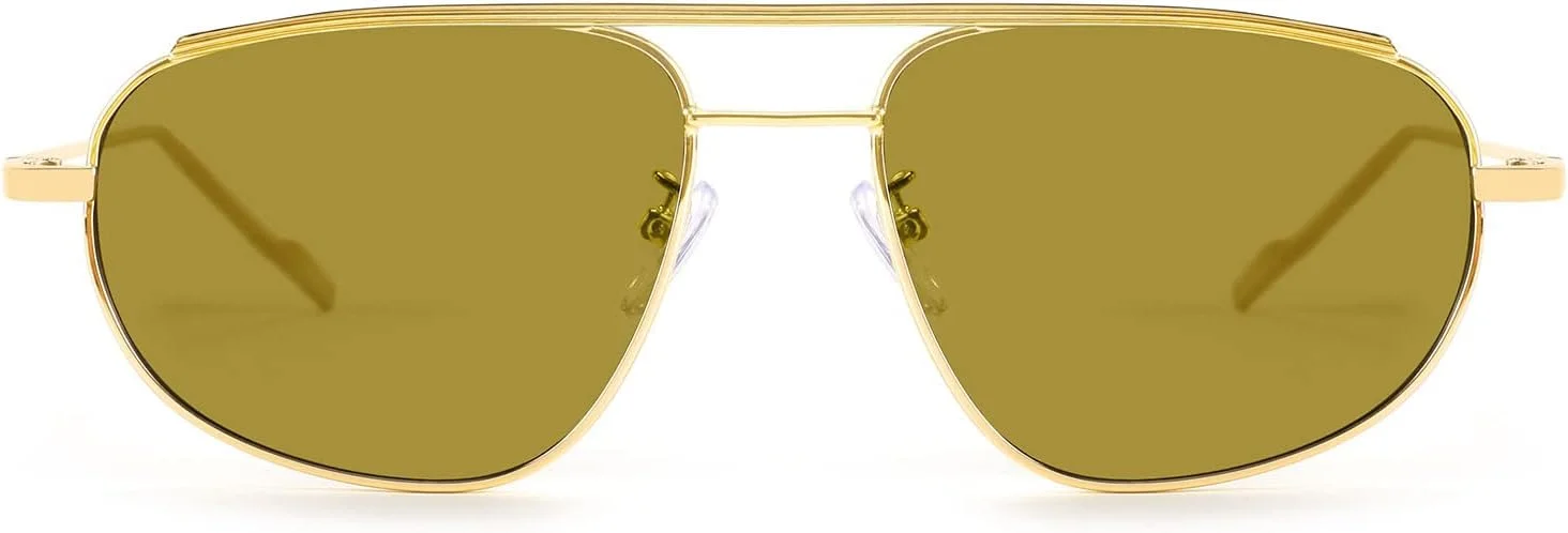 عینک آفتابی کوچک رترو FEISEDY زنانه مردانه دهه 90، فریم فلزی مد روز، عینک آفتابی بیضی B2906