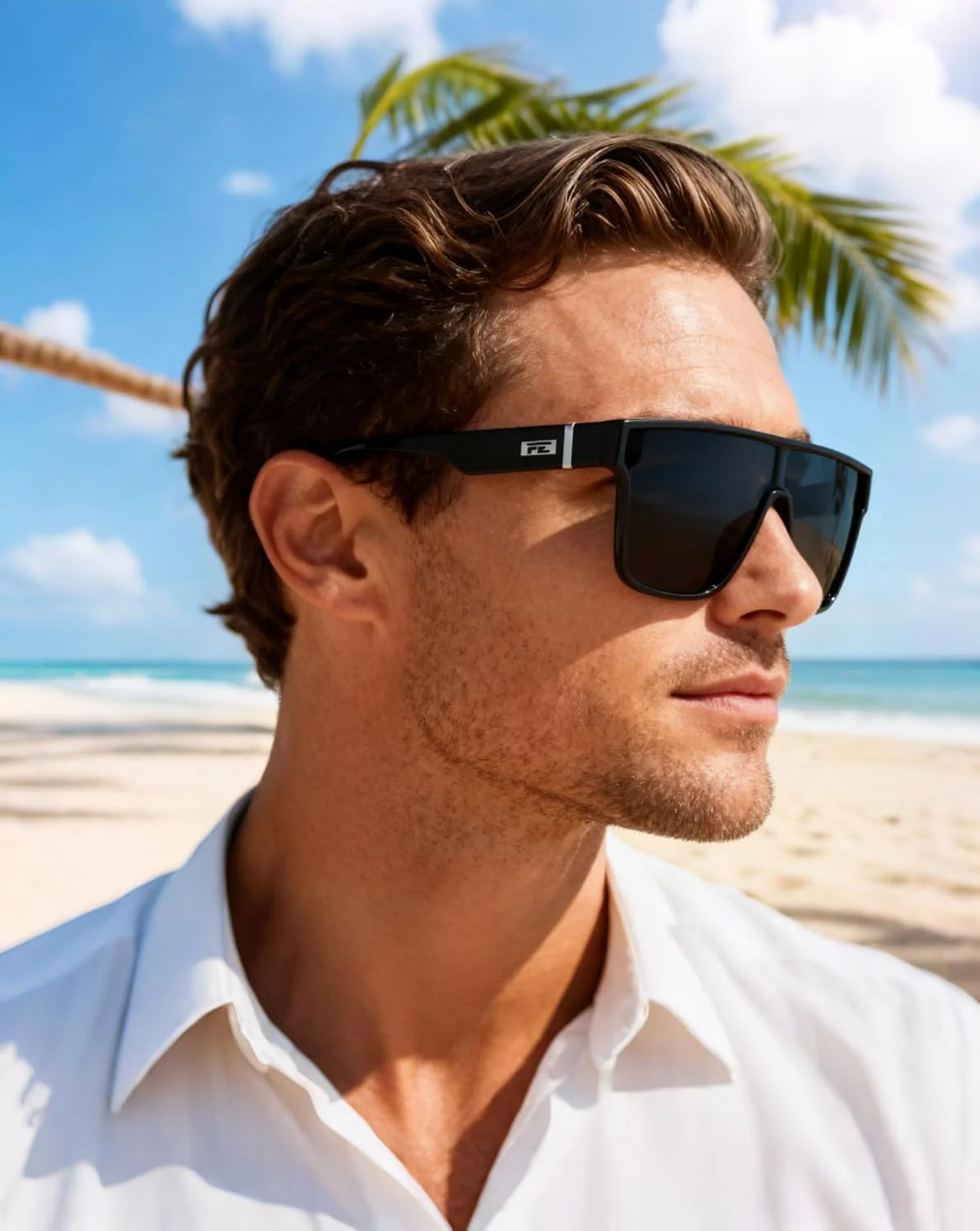 عینک آفتابی فلت تاپ فشن FEISEDY، عینک مربعی بزرگ و ترندی زنانه و مردانه UV400 مدل B2996 عینک آفتابی فلت تاپ فشن FEISEDY، عینک مربعی بزرگ و ترندی زنانه و مردانه UV400 مدل B2996