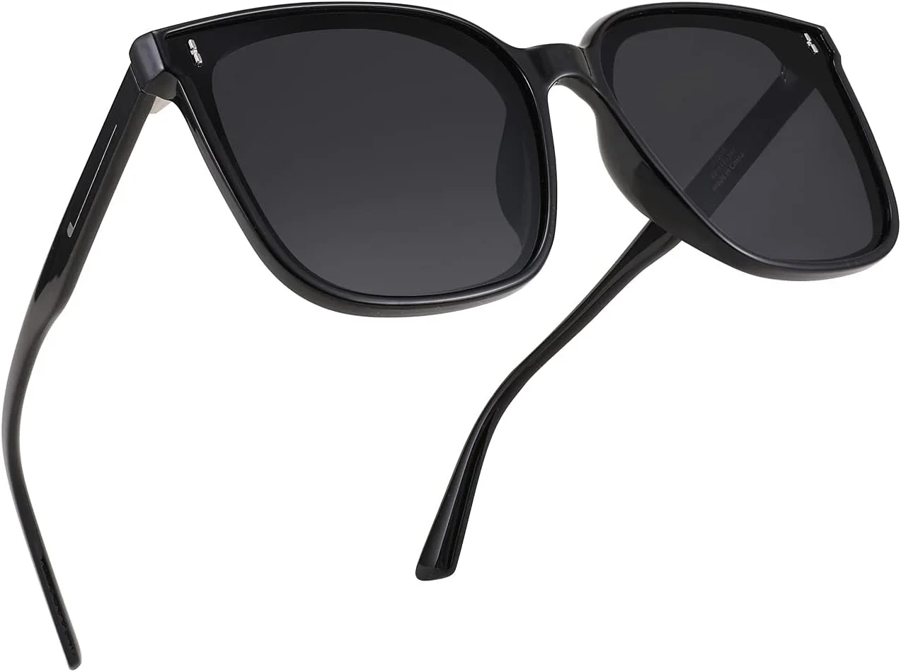 عینک آفتابی مربعی بزرگسال FEISEDY زنانه مردانه، پلاریزه، وینتیج، شیک، کلاسیک و ساده مدل B2758