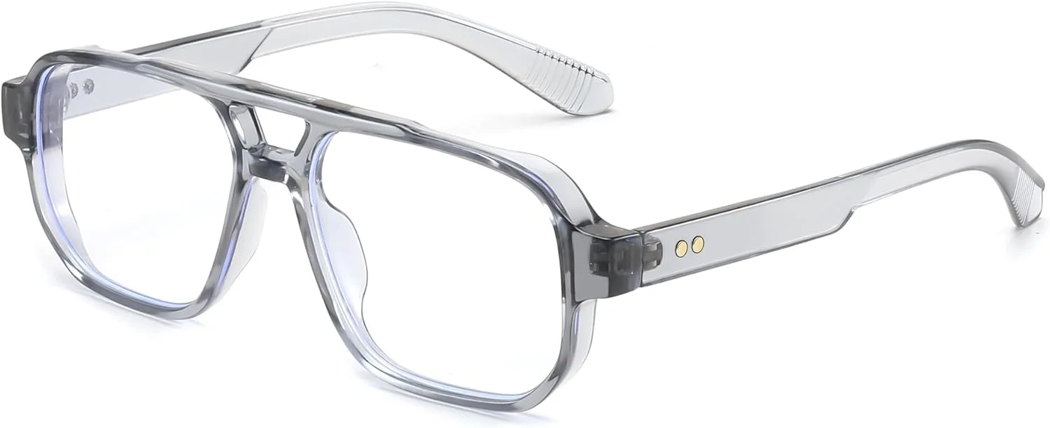 عینک آفتابی خلبانی مربعی رترو FEISEDY زنانه مردانه، عینک آفتابی مستطیلی کوچک وینتیج UV400 دهه 70 مدل B9120