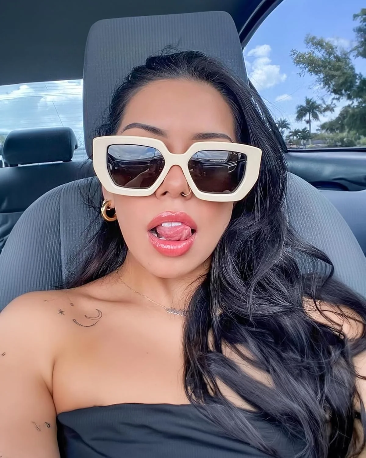 عینک آفتابی مربعی بزرگ FEISEDY برای زنان و مردان، مدل B4074 با فریم ضخیم