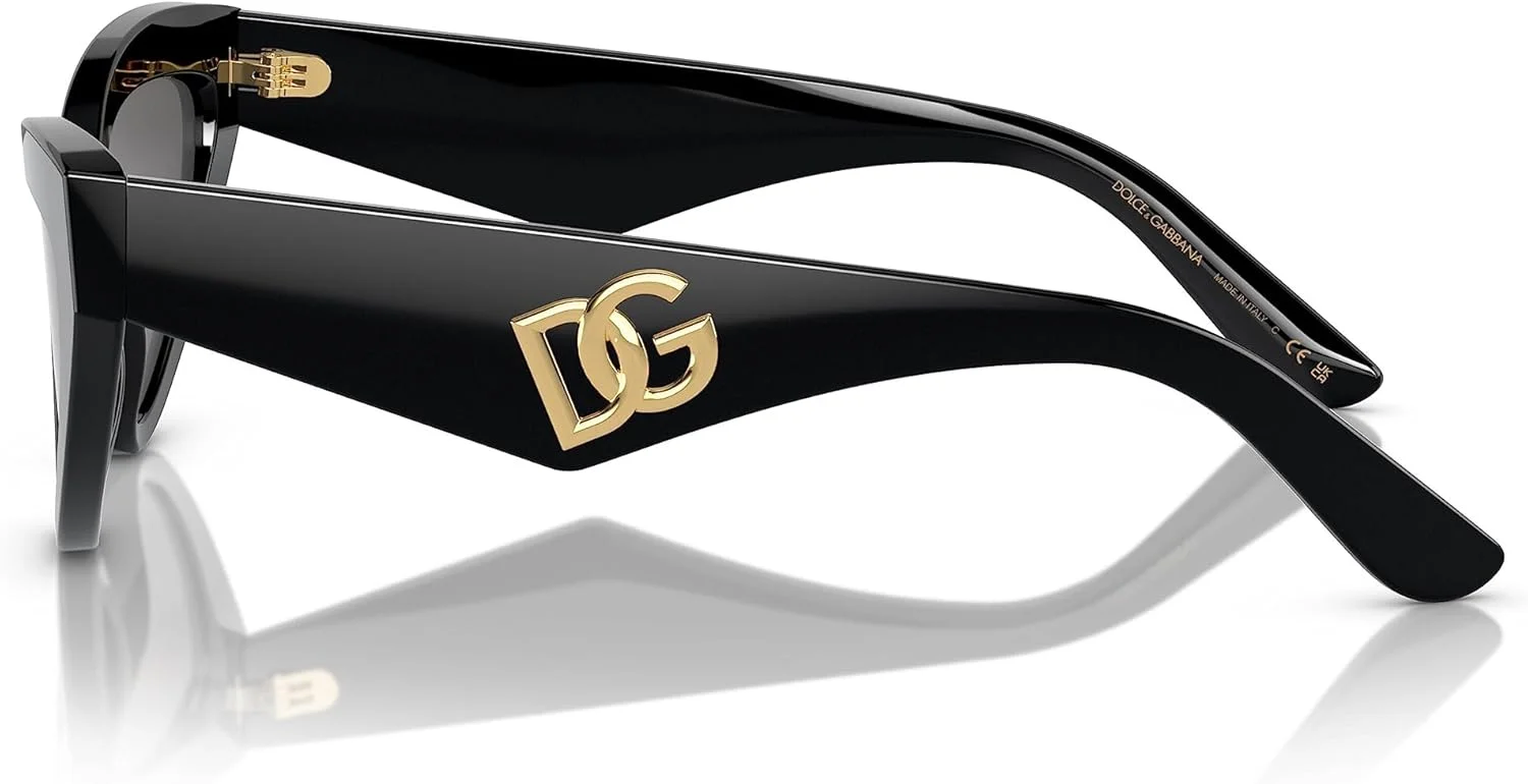 عینک آفتابی زنانه Dolce & Gabbana DG 4439 مشکی براق/خاکستری 55/18/145