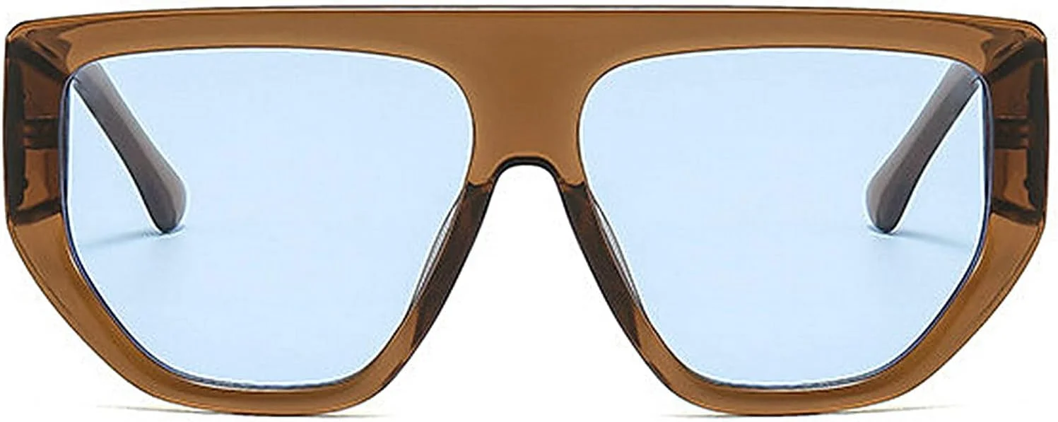 عینک آفتابی مربعی بزرگ COTIA برای مردان و زنان، عینک آفتابی کلاسیک رترو با فریم پهن