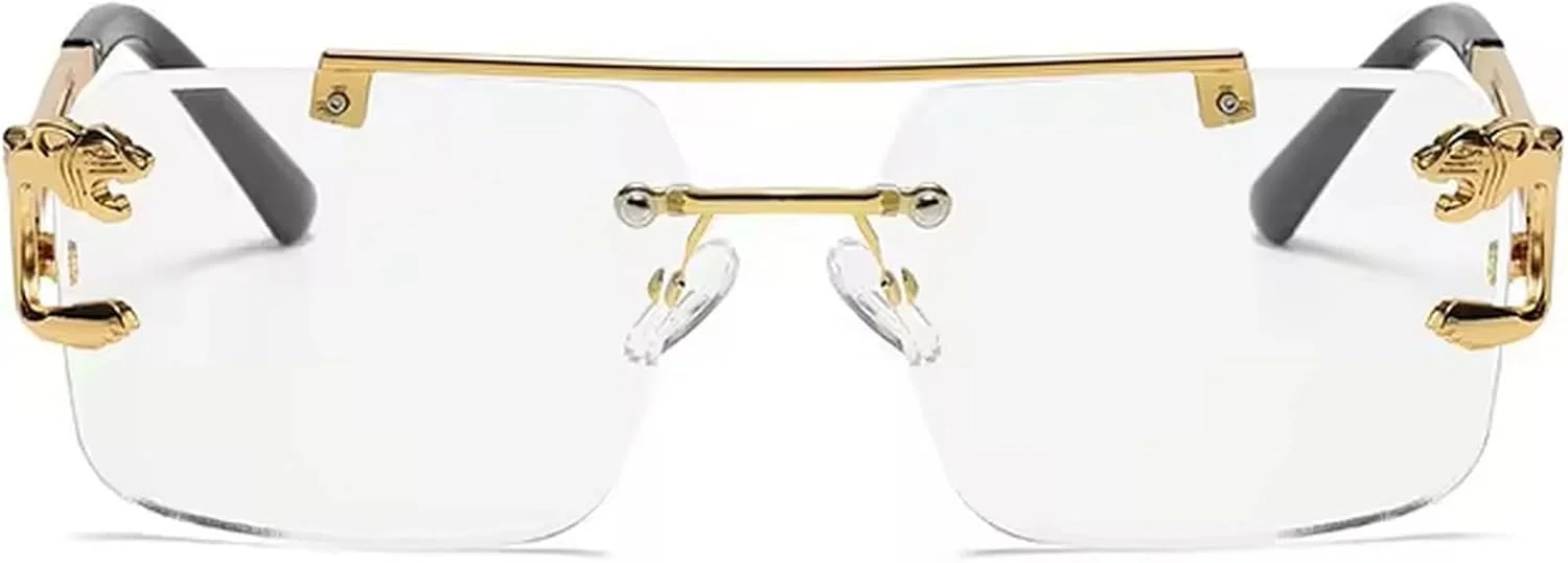 عینک آفتابی مستطیلی بدون فریم دوروین با برش الماس، مناسب برای آقایان و بانوان