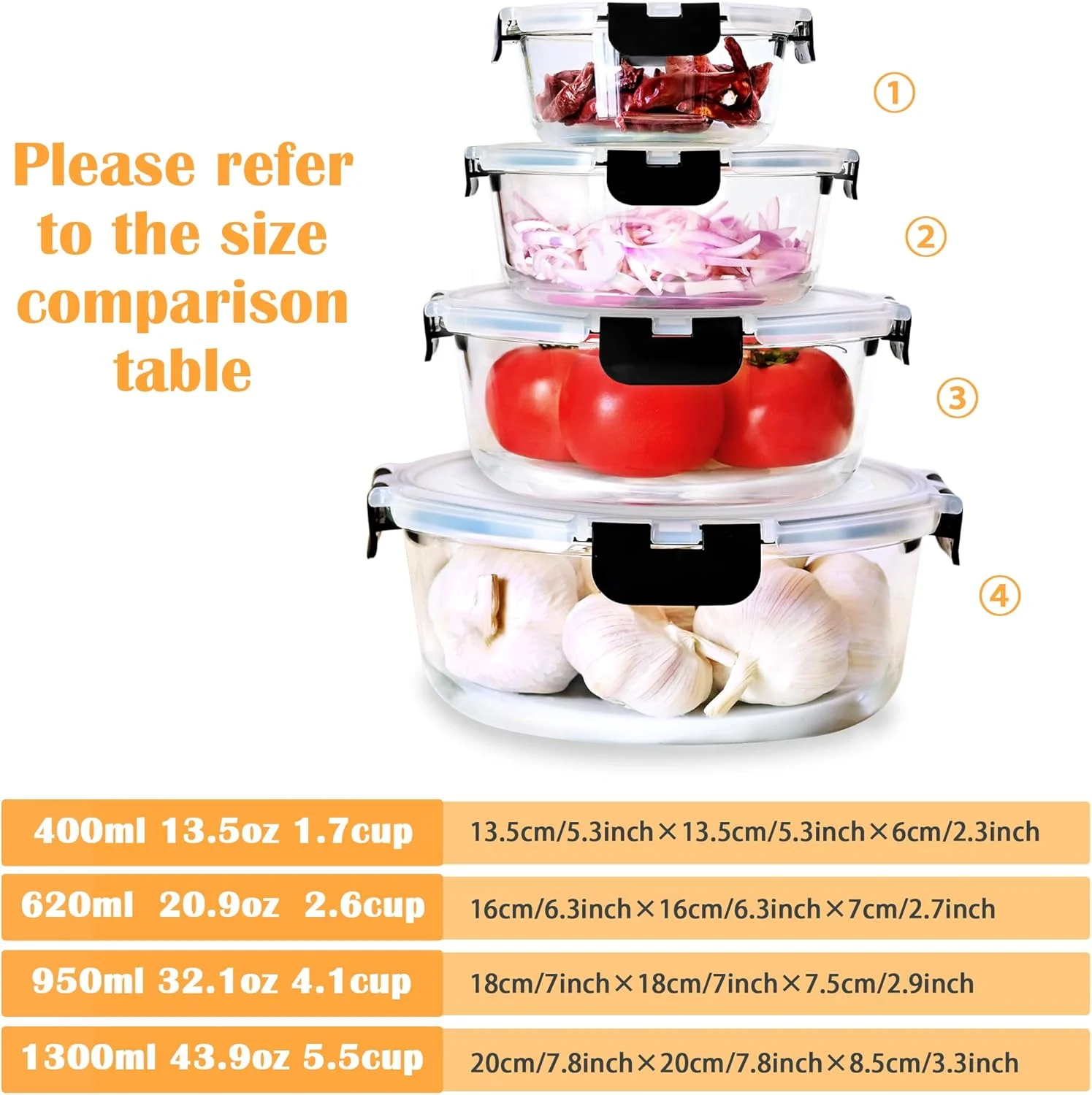 ظروف نگهداری غذا شیشه ای MVDHDT، مجموعه 12 عددی با درب های قفل دار، ظروف آماده سازی غذا شیشه ای - ظروف ناهار هوابند، قابل استفاده در مایکروویو، فر، فریزر و ماشین ظرفشویی، گرد ظروف نگهداری غذا شیشه ای MVDHDT، مجموعه 12 عددی با درب های قفل دار، ظروف آماده سازی غذا شیشه ای - ظروف ناهار هوابند، قابل استفاده در مایکروویو، فر، فریزر و ماشین ظرفشویی، گرد