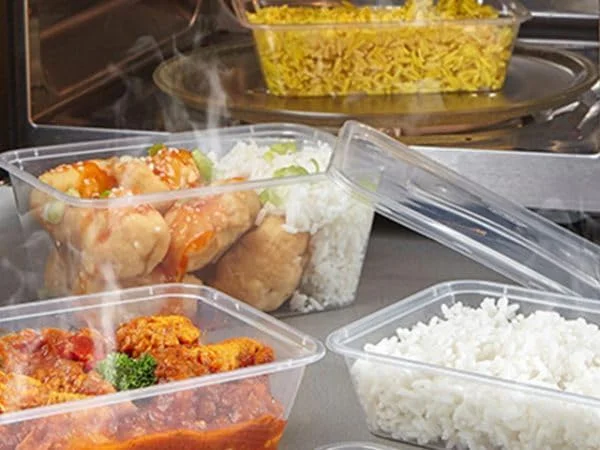 Microwave-Safe Clear Rectangle Container 1000ml Ideal for Meal Prep Freezer Storageand On-the-Go Use 50 pcs