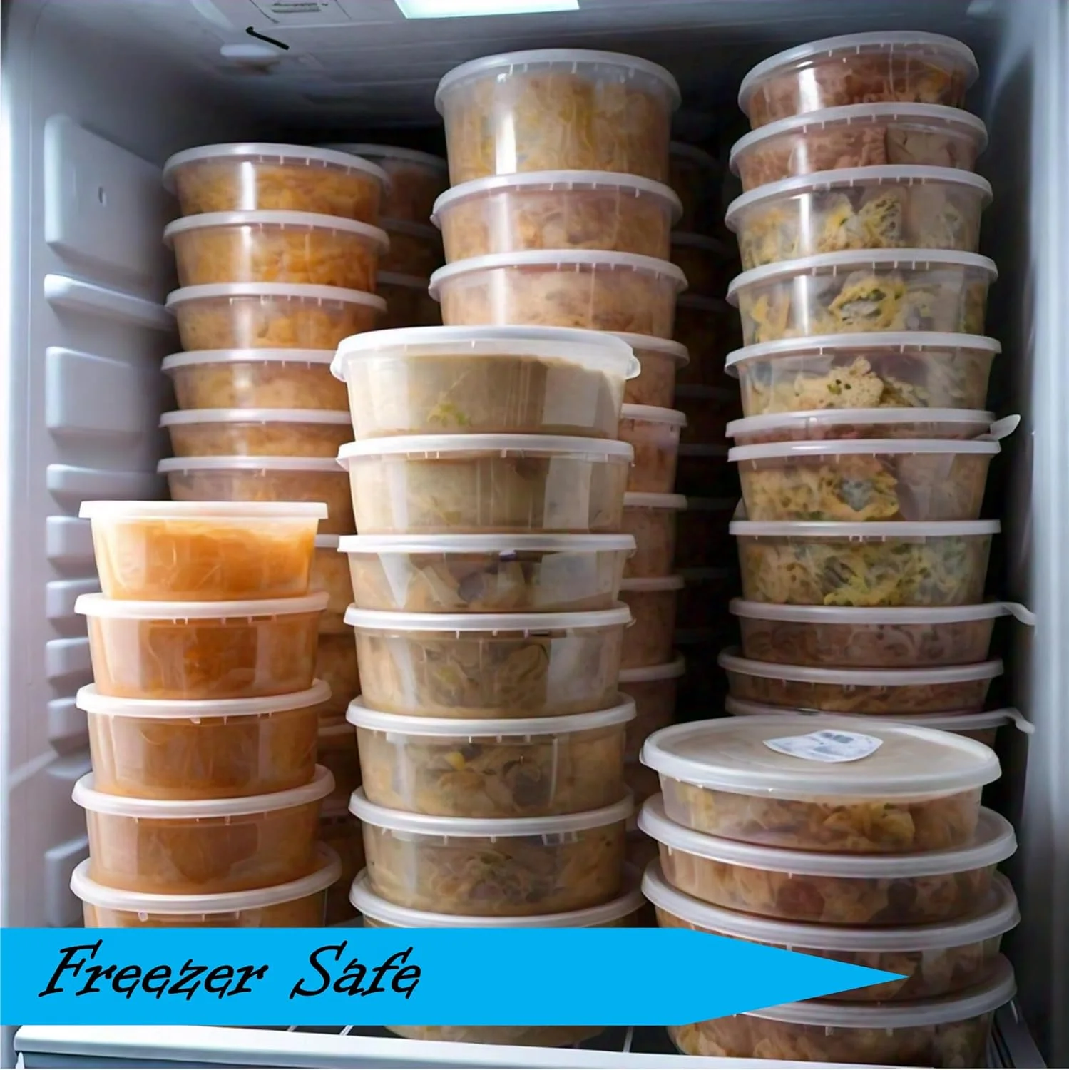 ظروف دلی درب دار آقای میراکل - بسته 24 عددی ظرف های پلاستیکی شفاف 240 میلی لیتری چند منظوره و قابل استفاده مجدد - مناسب مایکروویو، فریزر و ماشین ظرفشویی ظروف دلی درب دار آقای میراکل - بسته 24 عددی ظرف های پلاستیکی شفاف 240 میلی لیتری چند منظوره و قابل استفاده مجدد - مناسب مایکروویو، فریزر و ماشین ظرفشویی