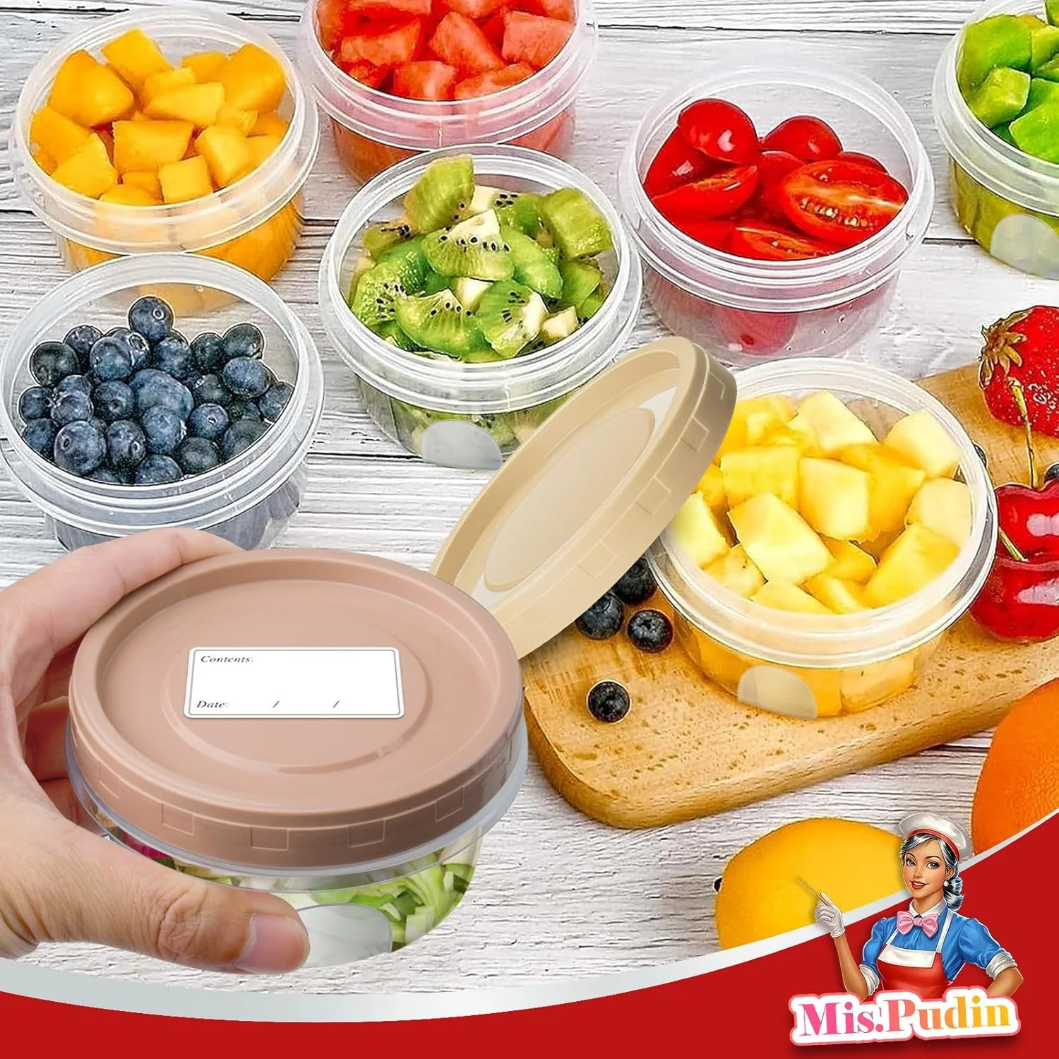 مجموعه 16 عددی ظروف نگهداری غذا میسپودین با درب، گرد، 300 میلی لیتر، ظروف انجماد، کوچک، قابل استفاده مجدد، ظروف کوچک پلاستیکی با درب برای ظروف غذای آماده، مناسب برای فریزر و مایکروویو مجموعه 16 عددی ظروف نگهداری غذا میسپودین با درب، گرد، 300 میلی لیتر، ظروف انجماد، کوچک، قابل استفاده مجدد، ظروف کوچک پلاستیکی با درب برای ظروف غذای آماده، مناسب برای فریزر و مایکروویو