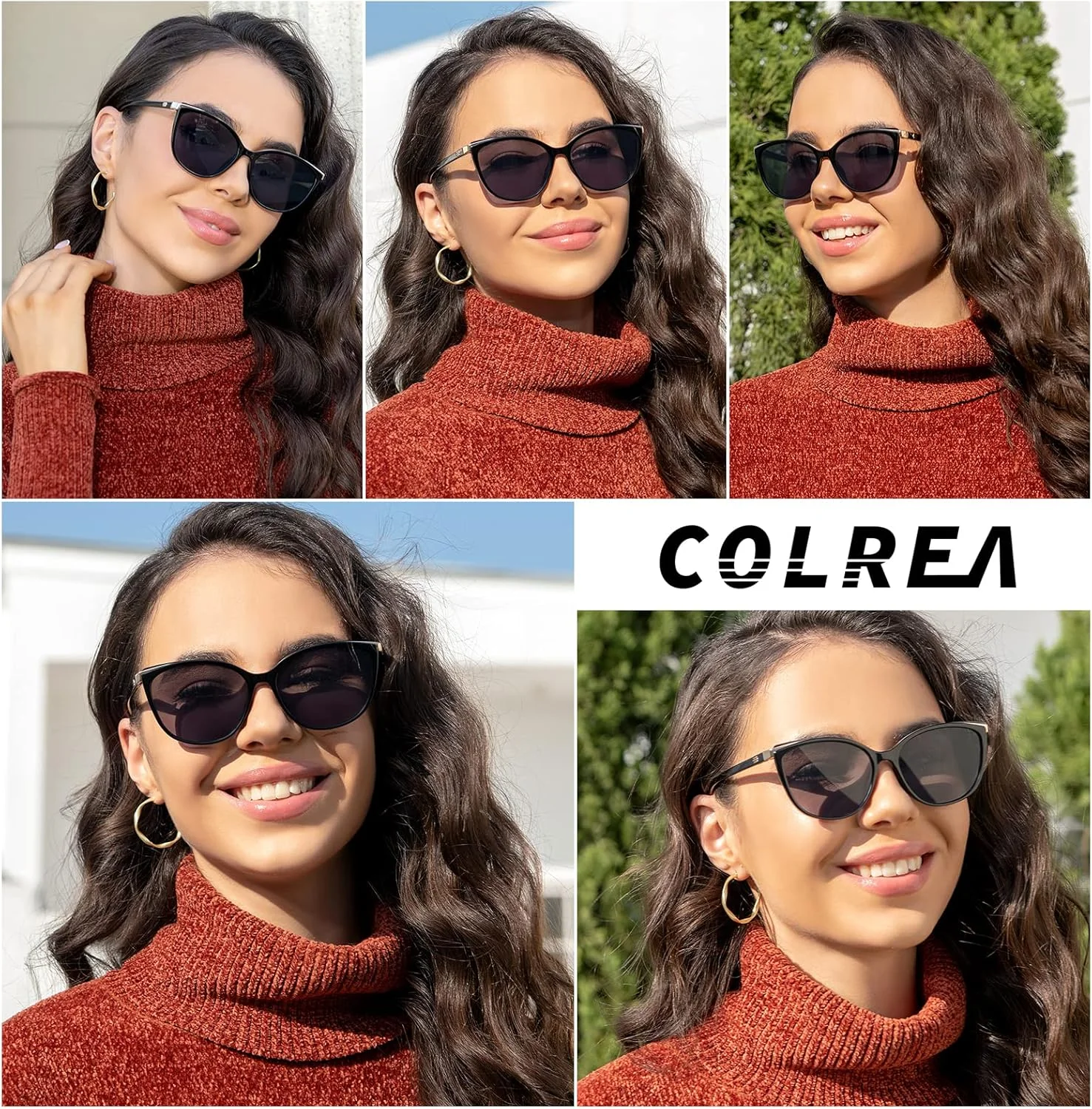 عینک آفتابی چشم گربه ای شیک Colrea مدل CL22017، مناسب بانوان، محافظت UV400