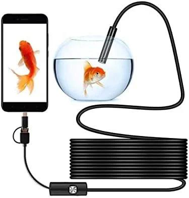 دوربین آندوسکوپی 5.5 میلی متری Smars®، دوربین ضد آب IP67 انعطاف پذیر، 3 در 1، پورت Type c USB و 6 چراغ LED با کابل 2 متری برای کامپیوتر اندروید و نوت بوک دوربین آندوسکوپی 5.5 میلی متری Smars®، دوربین ضد آب IP67 انعطاف پذیر، 3 در 1، پورت Type c USB و 6 چراغ LED با کابل 2 متری برای کامپیوتر اندروید و نوت بوک