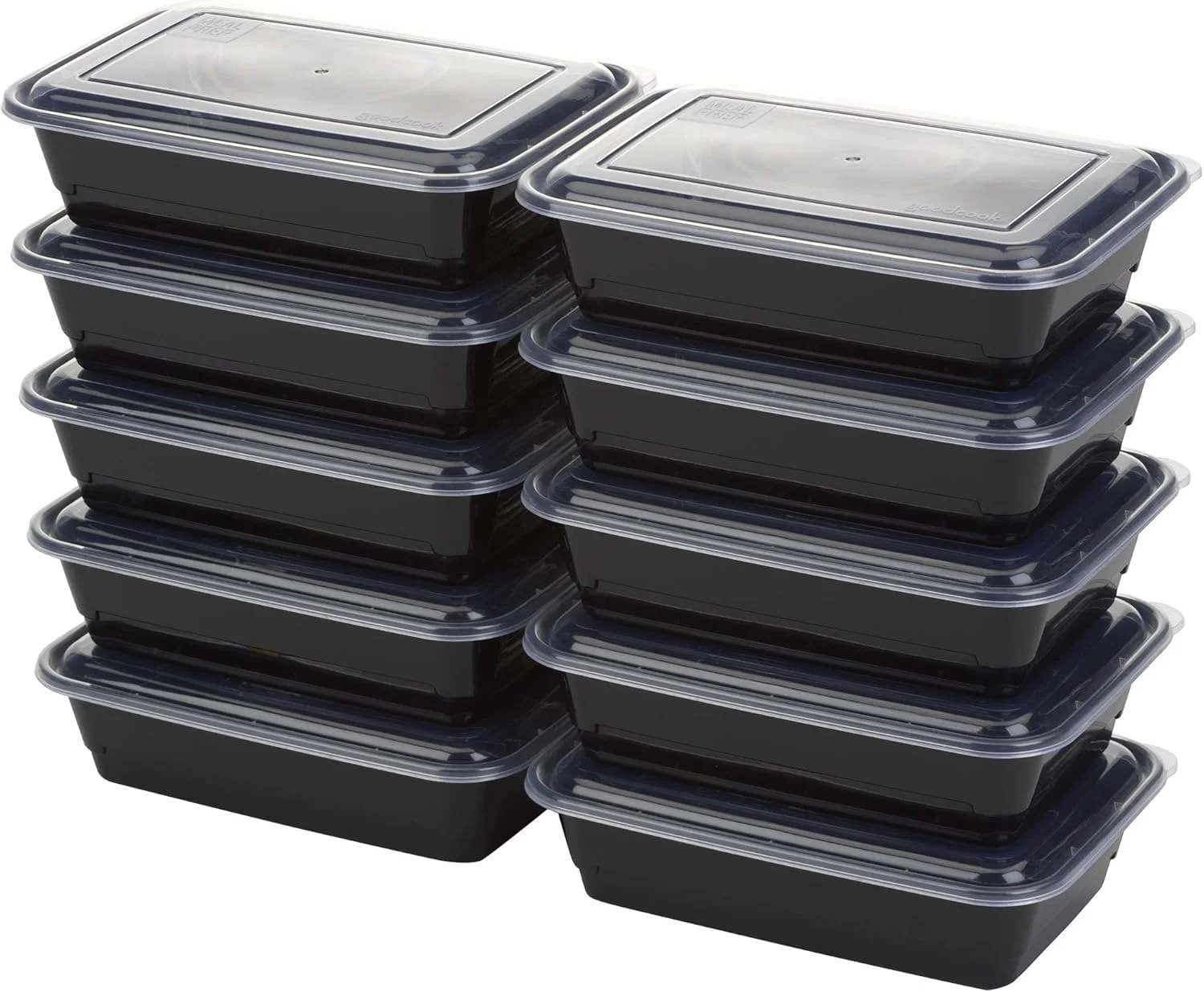Meal Prep Containers 10-Pack – Single Compartment, BPA-Free, Reusable, Stackable – Microwave & Freezer Safe Food Storage