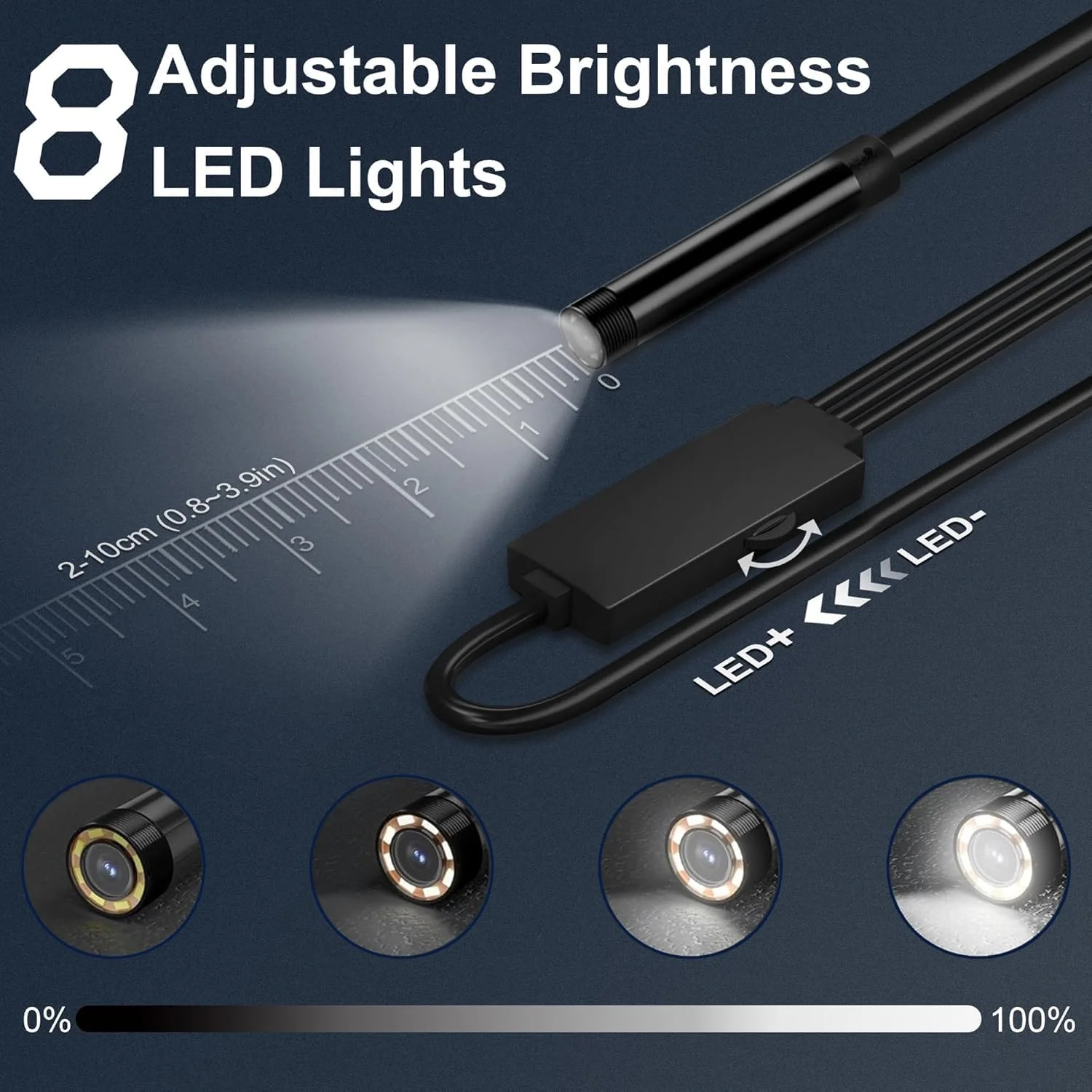 دوربین آندوسکوپی HD 1920P برای آیفون، بورسکوپ با 8 چراغ LED قابل تنظیم، کابل ماری نیمه سخت 16.5 فوتی با قطر 8 میلی متر، دوربین بازرسی ضد آب IP67 برای آیفون، آیپد، سامسونگ گلکسی دوربین آندوسکوپی HD 1920P برای آیفون، بورسکوپ با 8 چراغ LED قابل تنظیم، کابل ماری نیمه سخت 16.5 فوتی با قطر 8 میلی متر، دوربین بازرسی ضد آب IP67 برای آیفون، آیپد، سامسونگ گلکسی