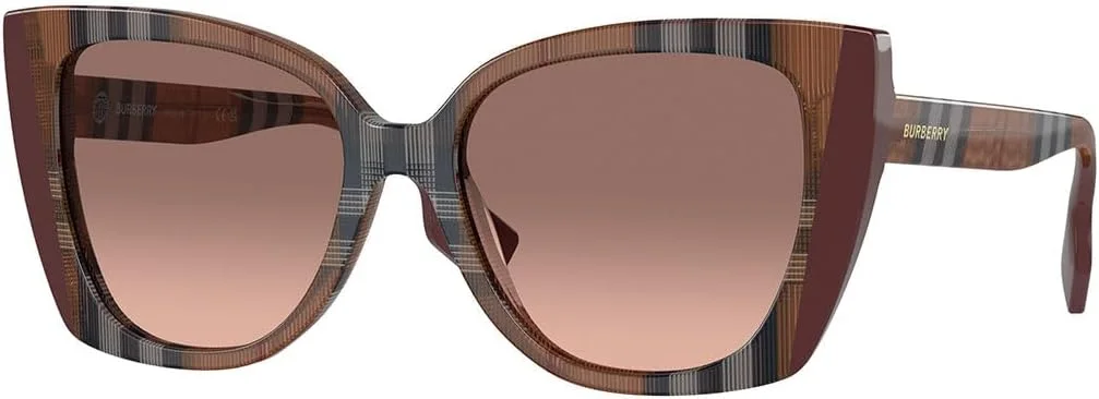 عینک آفتابی چشم گربه ای زنانه باربری مدل مریل، قهوه ای، 54-17-140 میلی متر