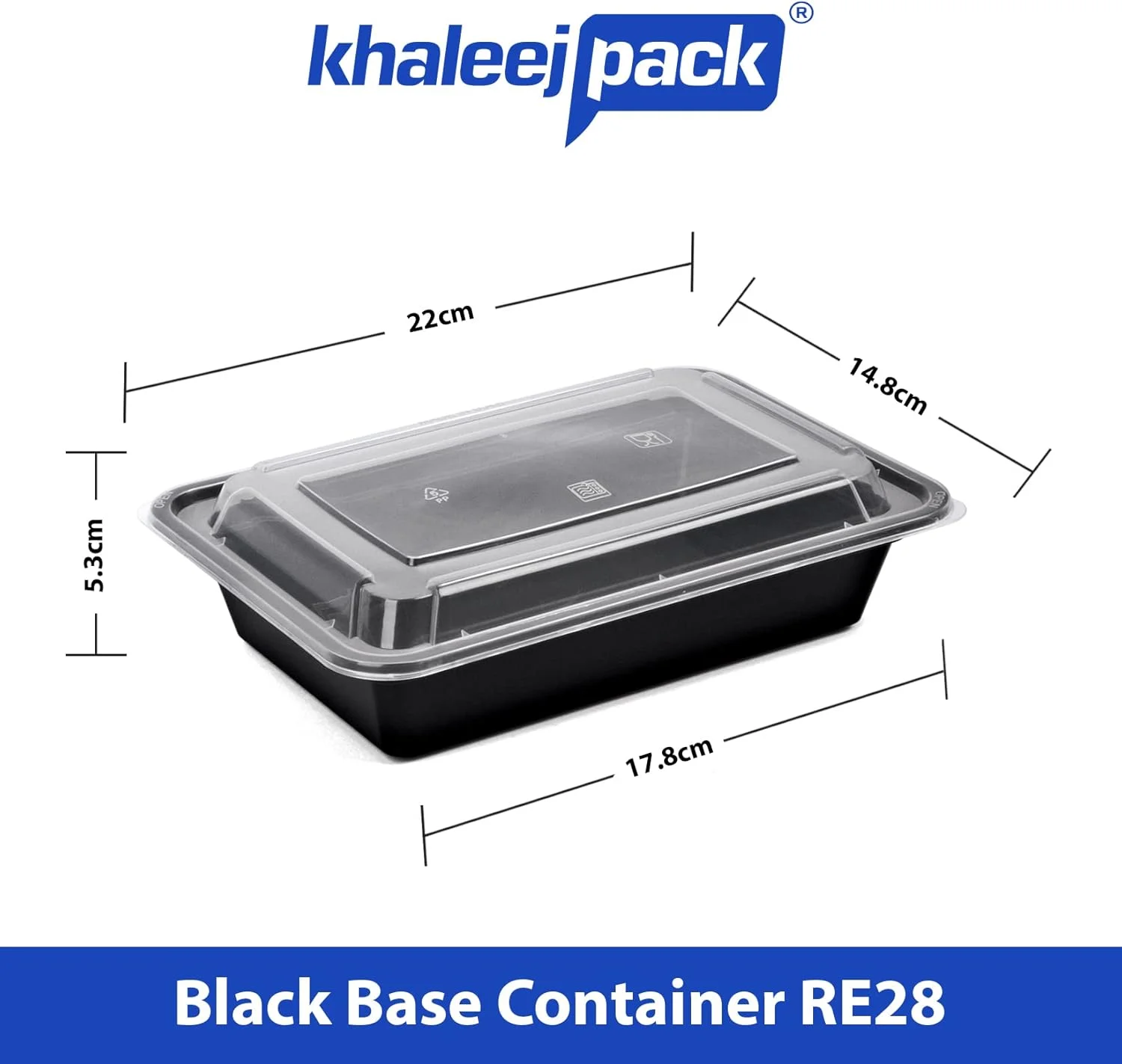 ظرف آماده سازی غذا، قابل استفاده مجدد و بدون BPA - بسته 10 عددی، 1 محفظه (28 اونس)، ظرف غذای مستطیلی یکبار مصرف با درب، ظرف نگهداری مواد غذایی با قابلیت ایجاد خلاء، قابل استفاده در مایکروویو و فریزر