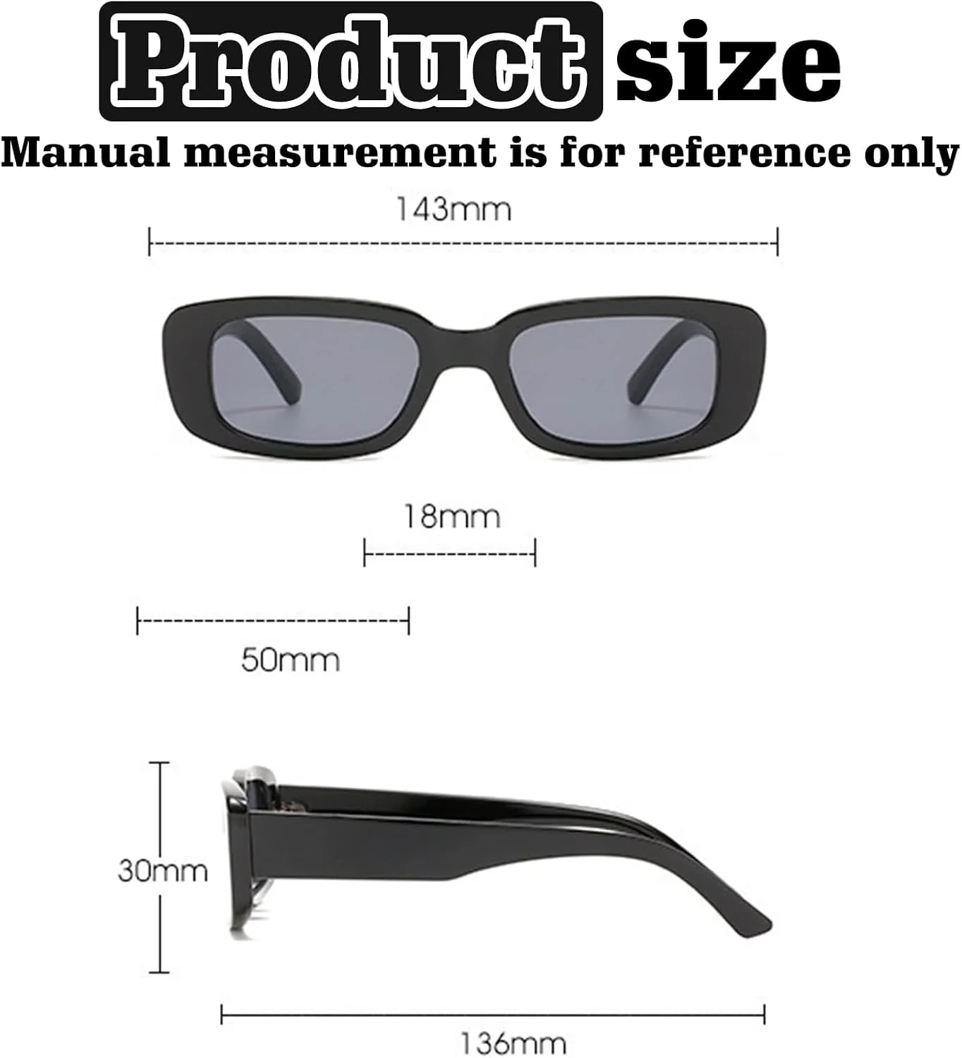 بسته 16 عددی عینک آفتابی مستطیلی وینتیج BYZESTY برای مردان و زنان، عینک آفتابی فشن، عینک آفتابی مهمانی، عینک رترو با محافظت UV، عینک آفتابی مشکی برای رانندگی و مسافرت در فضای باز