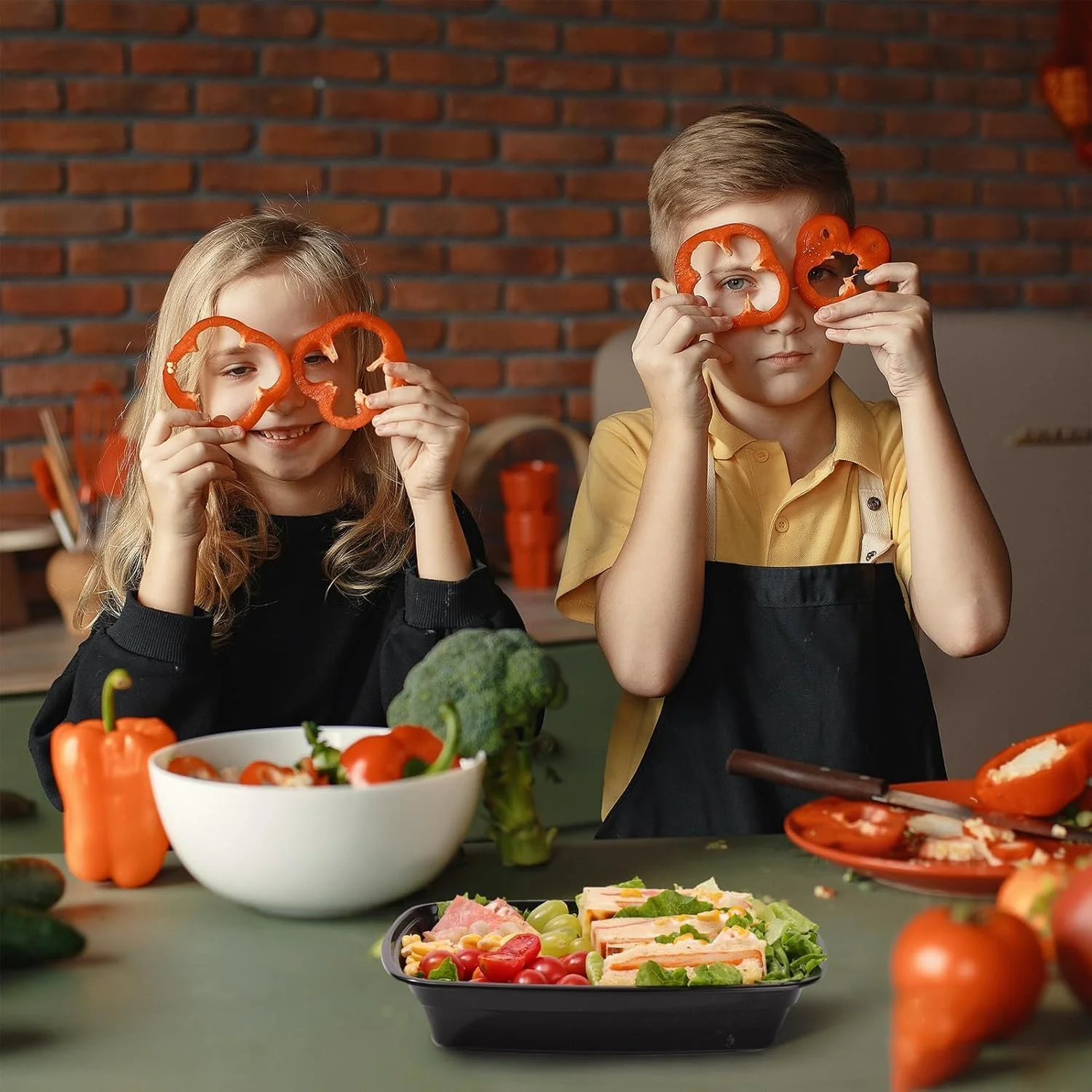 ظروف آماده سازی غذا تک قسمتی، ظروف غذای قابل استفاده مجدد بدون BPA با درب های محکم - قابل استفاده در مایکروویو، فریزر و ماشین ظرفشویی - جعبه های ناهار قابل انباشت