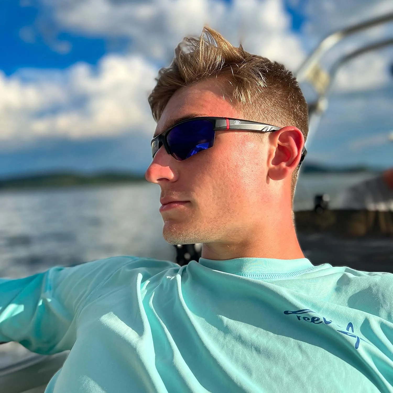 عینک آفتابی پلاریزه ماهیگیری بزرگسالان یونیسکس BLAITEJUS مدل Bj710