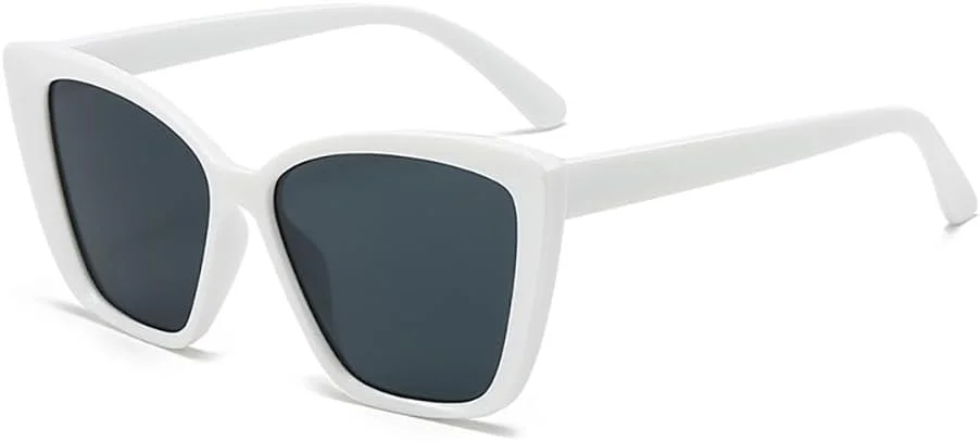 عینک آفتابی چشم گربه ای بزرگ Azoxus، فریم پهن شیک، سایه های بزرگ رترو، عینک آفتابی زنانه