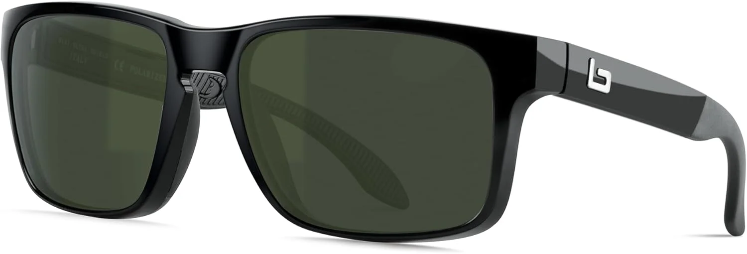 عینک آفتابی کلاسیک ساخت ایتالیا Bnus با لنز شیشه ای واقعی Corning و گزینه پلاریزه