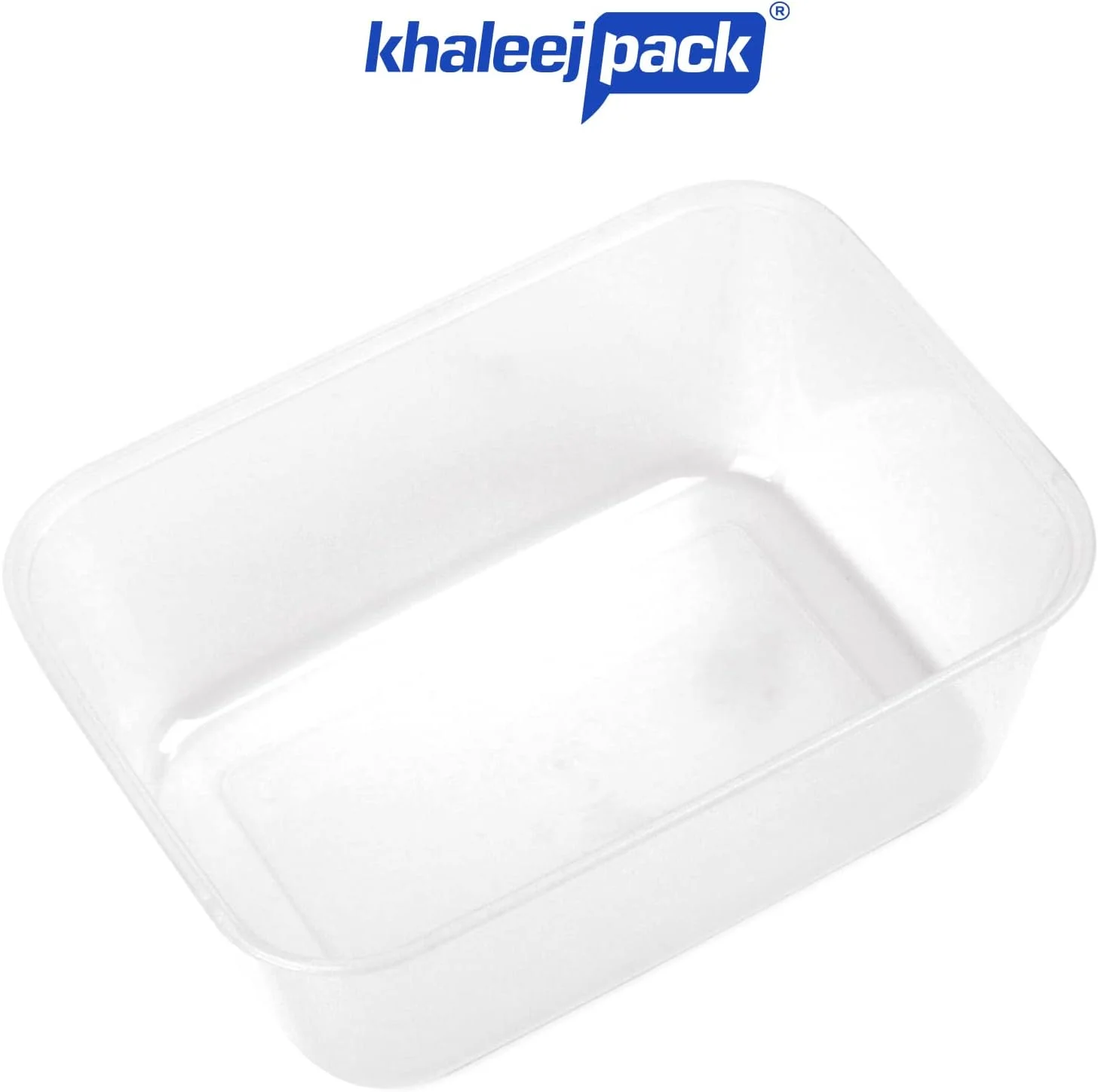 ظرف یکبار مصرف خلیج پک با درب کاسه ای برای غذا - 1500 میلی لیتر بسته 10 عددی مستطیلی پلاستیکی قابل استفاده در مایکروویو فریزر سوپ آشپزخانه