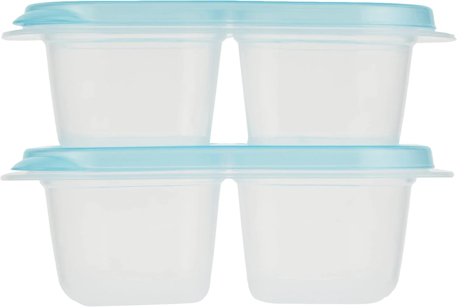 ظرف مستطیلی پاستیلی لاک اند لاک مدل EZ Lock، ست 2 عددی - آبی HLE7200W