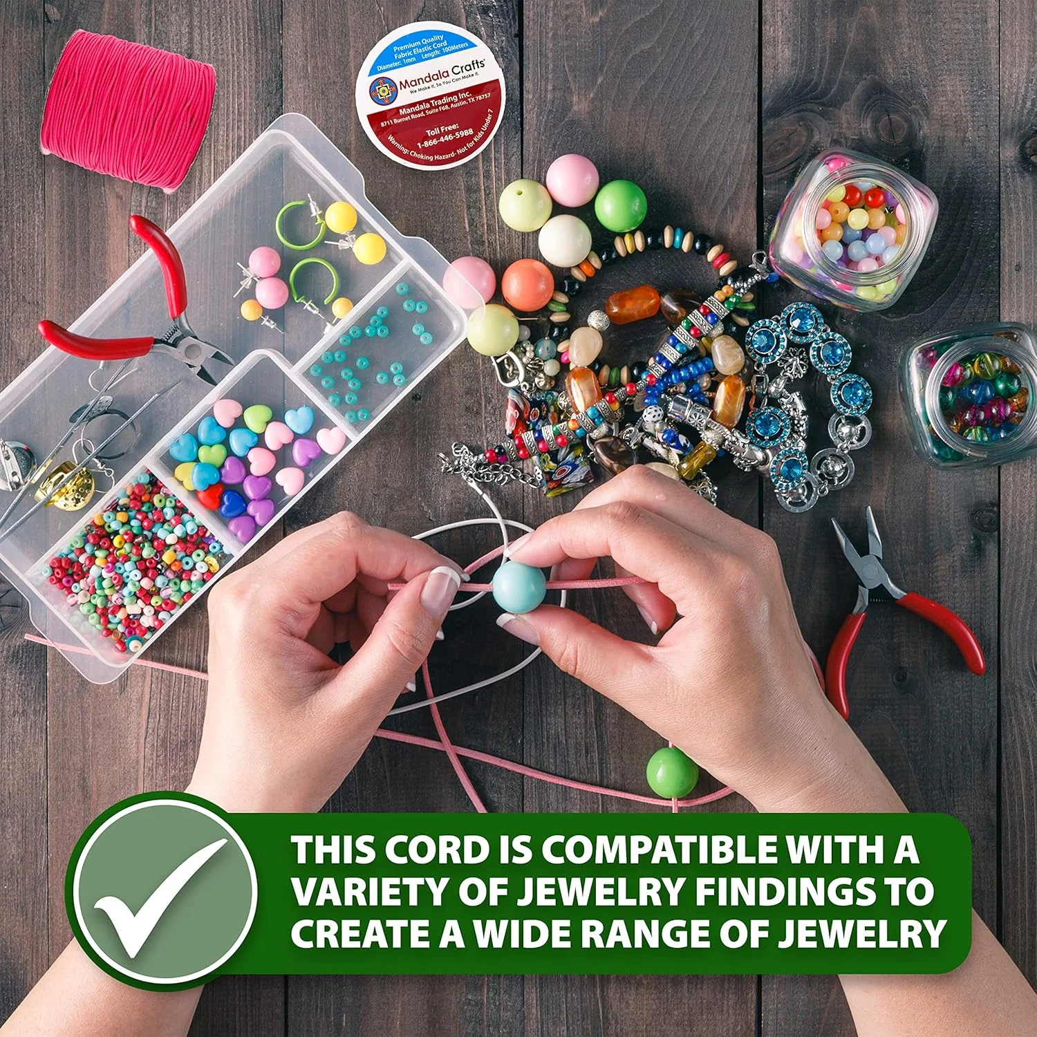 نخ کشی 2 میلی متری الاستیک Mandala Crafts برای دستبند و گردنبند - 76 یارد نخ الاستیک سبز زیتونی برای ساخت جواهرات و مهره بافی - نخ کشی گرد برای خیاطی و کاردستی نخ کشی 2 میلی متری الاستیک Mandala Crafts برای دستبند و گردنبند - 76 یارد نخ الاستیک سبز زیتونی برای ساخت جواهرات و مهره بافی - نخ کشی گرد برای خیاطی و کاردستی