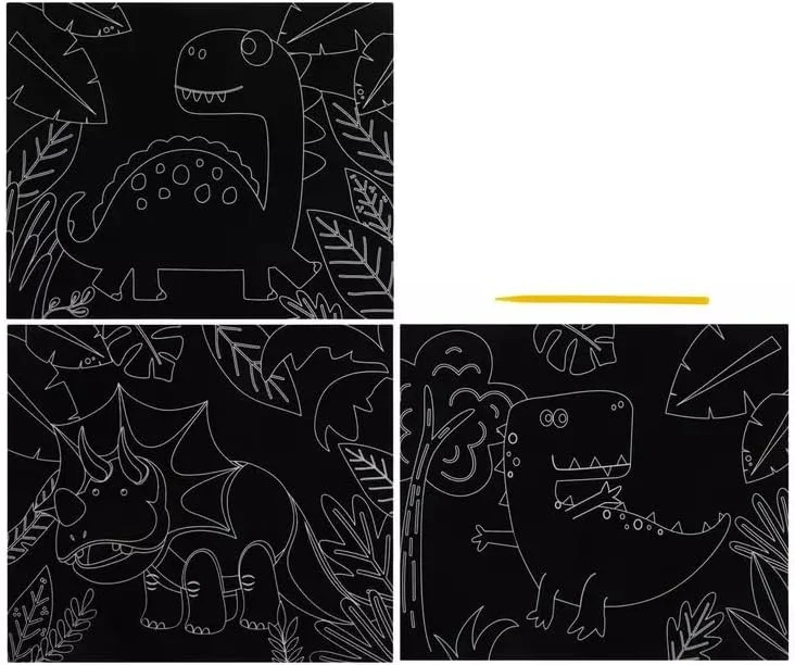 Making the Grade Dinosaurs Scratch Art Craft Kit for Sunday School, VBS, Classroom, or More - Makes 3 Making the Grade Dinosaurs Scratch Art Craft Kit for Sunday School, VBS, Classroom, or More - Makes 3