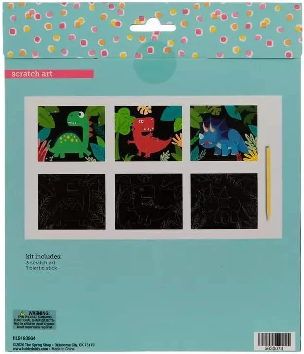 Making the Grade Dinosaurs Scratch Art Craft Kit for Sunday School, VBS, Classroom, or More - Makes 3 Making the Grade Dinosaurs Scratch Art Craft Kit for Sunday School, VBS, Classroom, or More - Makes 3