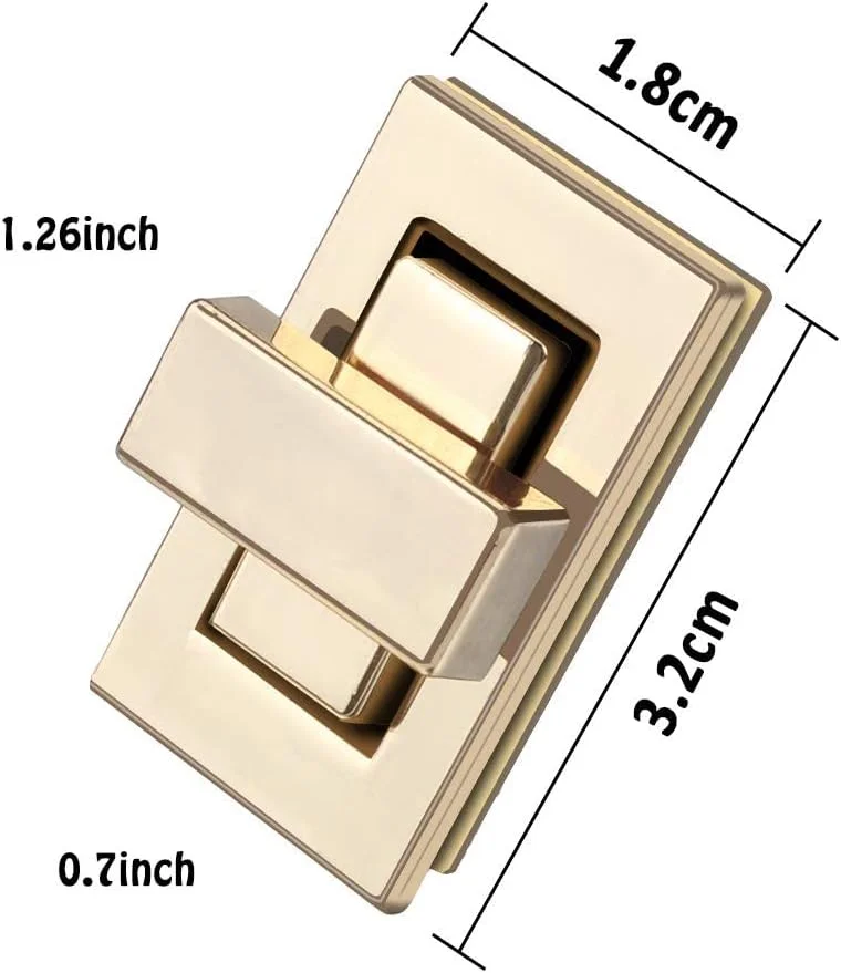 قفل چرخشی کیف پول MAKINGTEC، 7 عدد 32x18 میلی متر، سگک تعمیر کیف دستی، کیف دوشی، کیف پیام رسان، قفل چفت، لوازم جانبی صنایع دستی چرمی DIY، زنانه، طراح، مردانه، خیاطی (رزگلد) قفل چرخشی کیف پول MAKINGTEC، 7 عدد 32x18 میلی متر، سگک تعمیر کیف دستی، کیف دوشی، کیف پیام رسان، قفل چفت، لوازم جانبی صنایع دستی چرمی DIY، زنانه، طراح، مردانه، خیاطی (رزگلد)