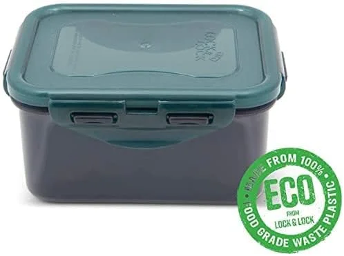 ظرف غذای مستطیلی 470 میلی لیتری LocknLock Eco با روکش بیرونی Eco
