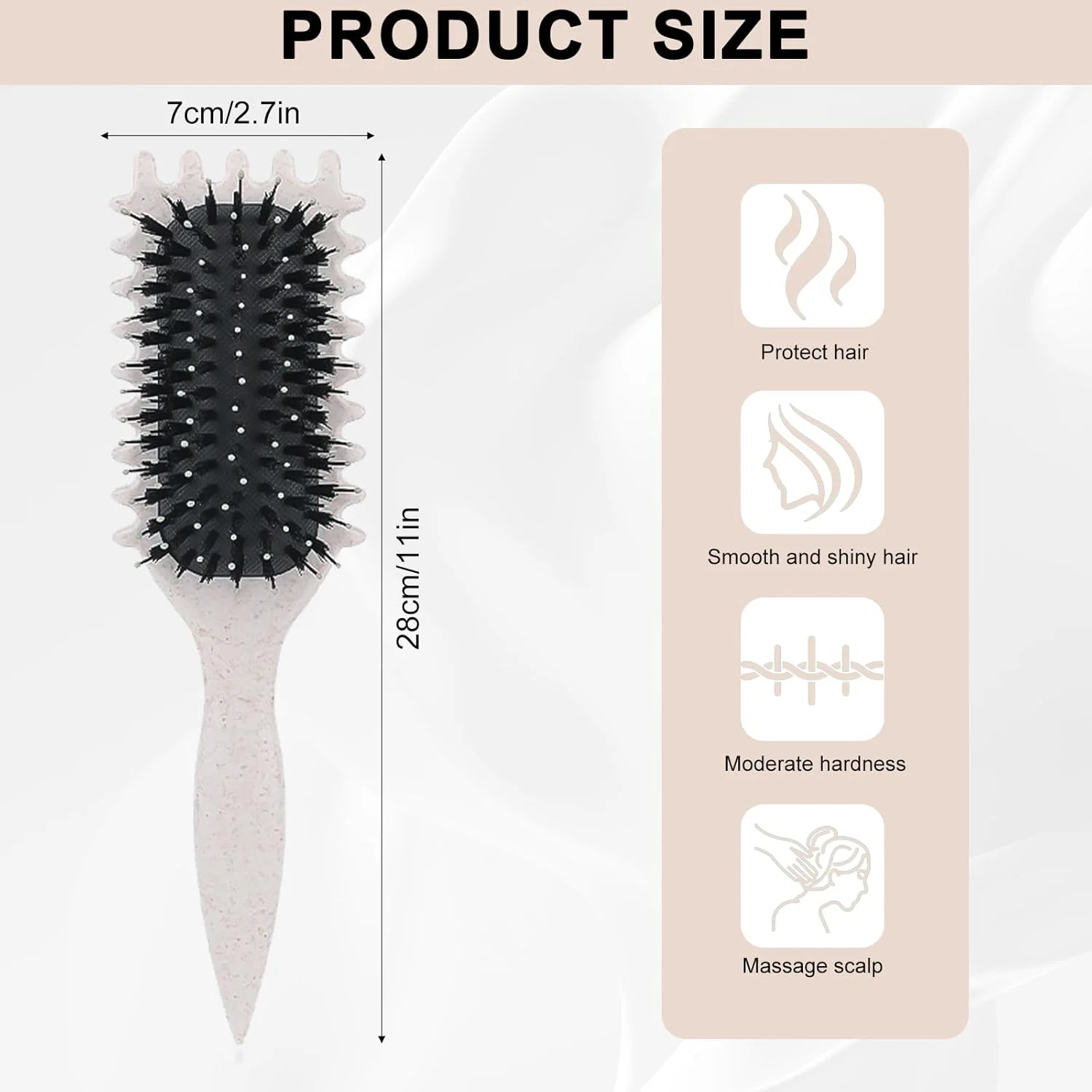 برس مو فر Yeria، برس حالت دهنده و تعریف کننده فر، برس فر کننده پرشی، ایده آل برای فر و حالت دادن به حجم مو