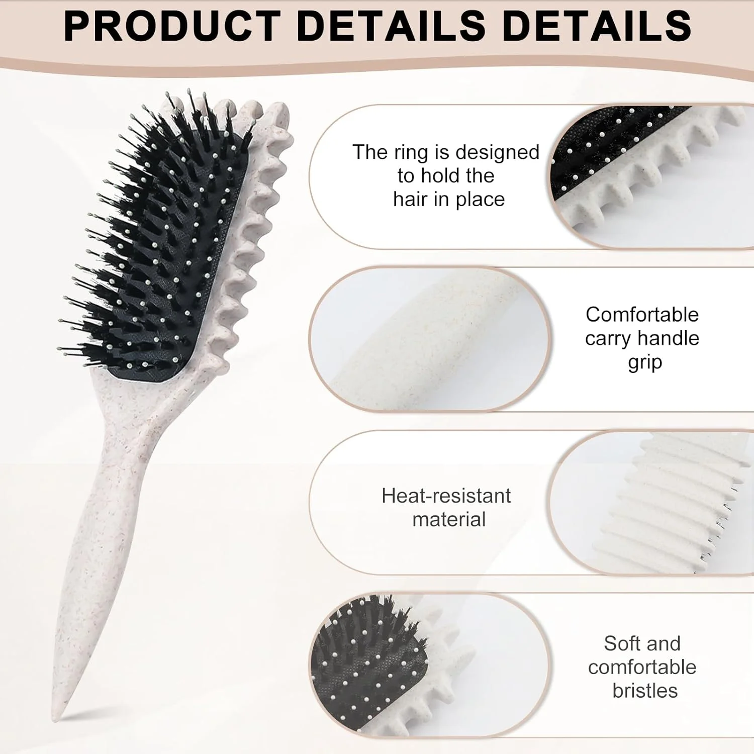 برس مو فر Yeria، برس حالت دهنده و تعریف کننده فر، برس فر کننده پرشی، ایده آل برای فر و حالت دادن به حجم مو