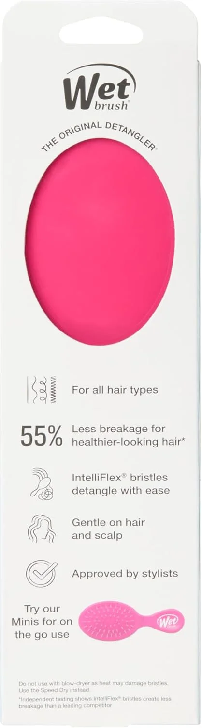 برس باز کننده گره مو وت براش اورجینال - صورتی برس باز کننده گره مو وت براش اورجینال - صورتی