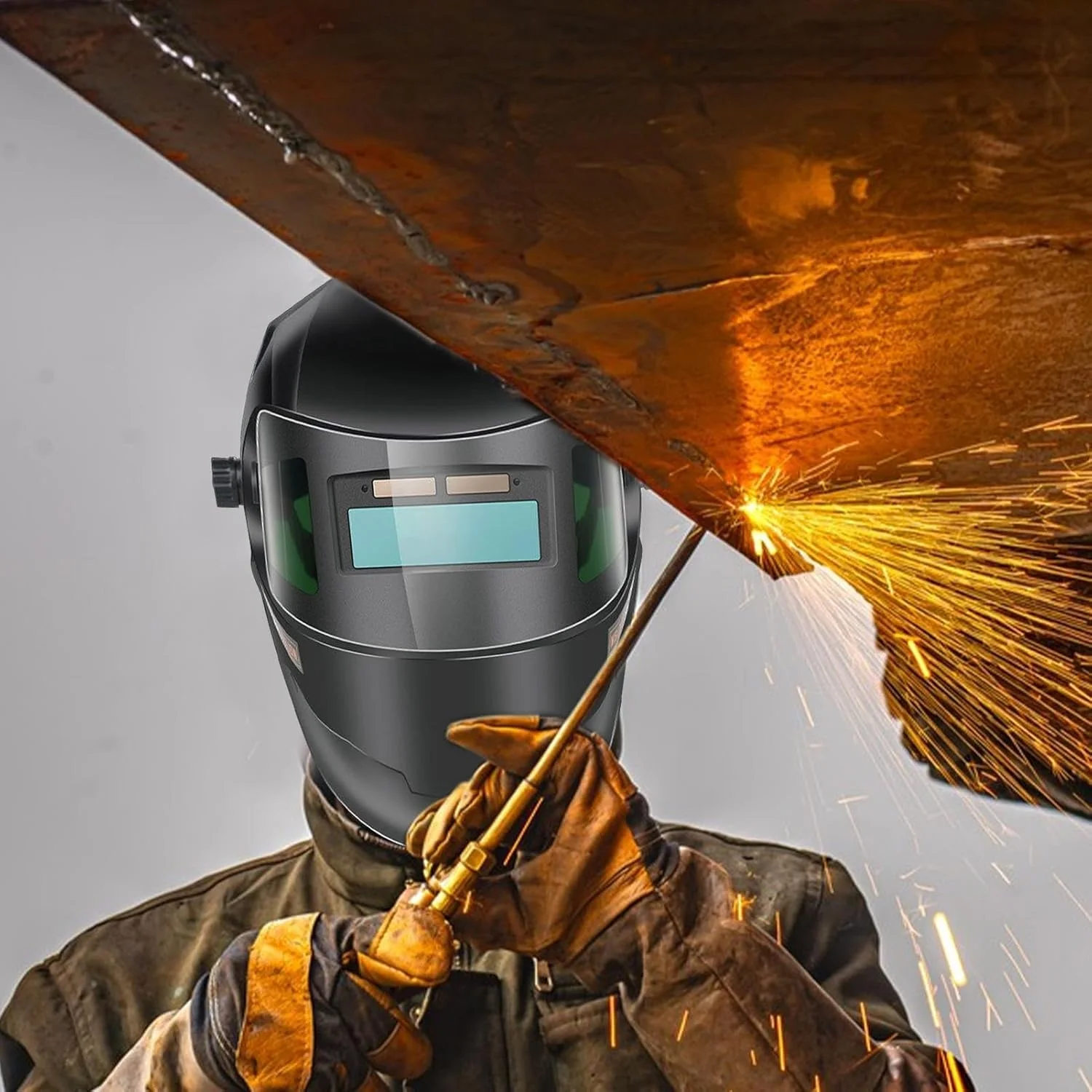 ماسک جوشکاری با قابلیت تیره شدن خودکار - محافظ جوشکاری، پوشش محافظ لحیم کاری برای کارگاه تعمیر و نگهداری صنعتی، تعمیر خودرو، سازندگان فلز و لوله کش ها ماسک جوشکاری با قابلیت تیره شدن خودکار - محافظ جوشکاری، پوشش محافظ لحیم کاری برای کارگاه تعمیر و نگهداری صنعتی، تعمیر خودرو، سازندگان فلز و لوله کش ها