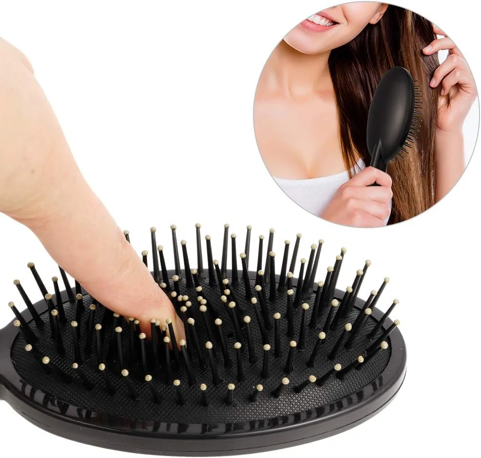 مجموعه 5 عددی برس مو tao pipe، برس موی ضد گره، شانه بیضی ماساژ ضد الکتریسیته ساکن، ابزار حالت دهی مو برای زنان، مردان و کودکان، مناسب برای موهای خشک یا خیس