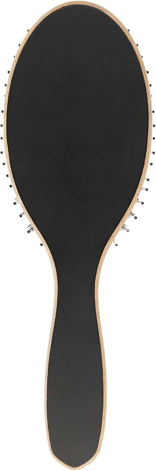 برس موی چوبی بیضی شکل باز کننده گره مو TB TOOLS FOR BEAUTY T4B Kashōki Touch Of Nature، مناسب آرایشگران حرفه ای، انواع مو و طول مو، درخشش و صافی مو