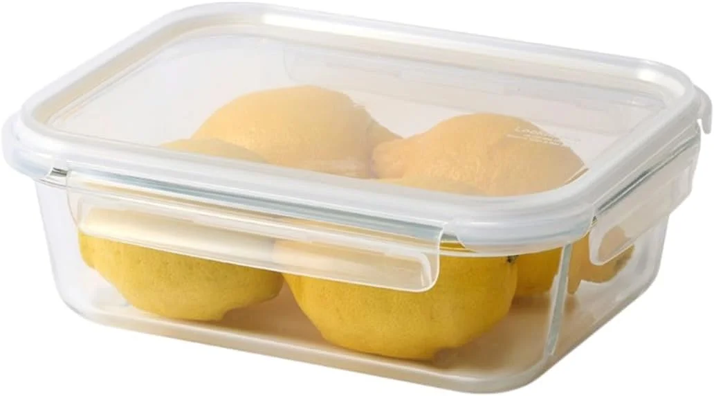 LocknLock Tempered Glass Rectangle 1.5L – Airtight Food Container with 4-Side Locking Lid, Microwave, Freezer & Dishwasher Safe