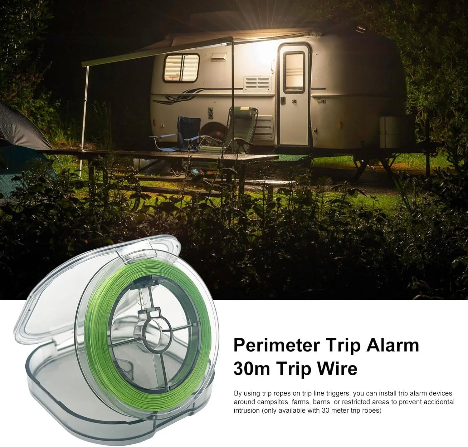 آلارم های محیطی فضای باز - آلارم های امنیتی جمع و جور با هشدار اولیه | دستگاه ایمنی مقاوم در برابر شعله برای حیاط، مزرعه، باغ، انبار، ایوان، چمن