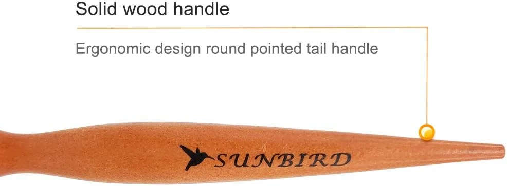 سان‌برد (4.1 سانتی‌متر) - برس گرد، دسته چوبی، نایلون مقاوم در برابر حرارت بالا، روغن سفید، شانه مو، قهوه‌ای مایل به قرمز، 1.5-4.6 سانتی‌متر، حجم دهنده، حالت دهنده، فر کننده و موهای مجعد، موج دار، ضخیم یا نازک برای مردان و زنان...