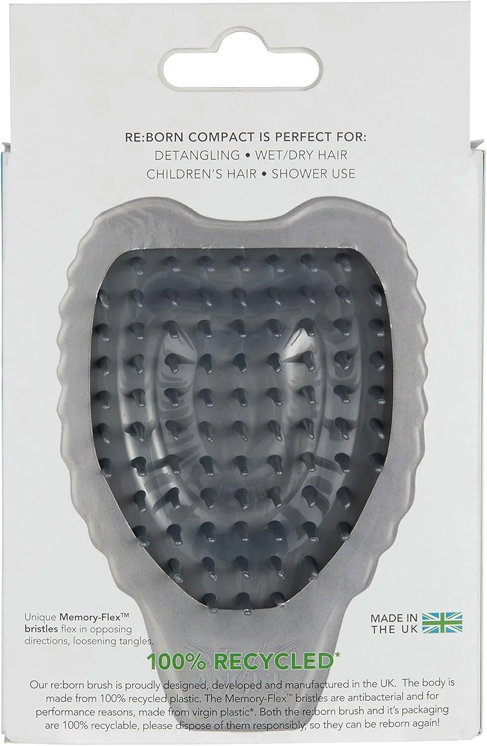 برس باز کننده گره مو تانگل انجل ریبورن کامپکت - آبی