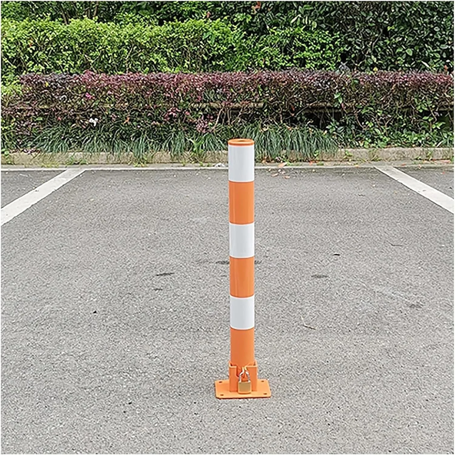 میله محافظ ایمنی، مانع امنیتی گاراژ و پارکینگ، میله قفل تاشو فضای پارکینگ خودرو، با 4 پیچ لنگر برای مناطق حساس به ترافیک