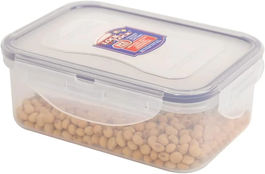 ظرف نگهدارنده مستطیلی 460 میلی لیتری لاک اند لاک - فاقد BPA، قابل استفاده در مایکروویو، فریزر و ماشین ظرفشویی