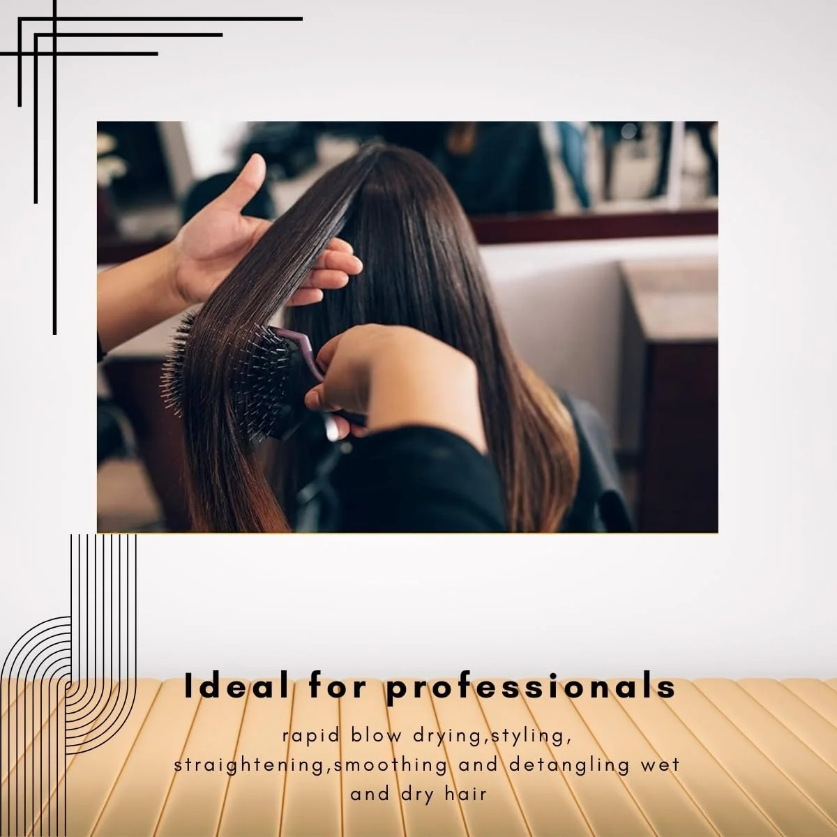 برس مو پارویی دسته چوبی بزرگ ضد الکتریسیته ساکن Scarlet Line Professional با آینه پشتی، رنگ قهوه ای، مناسب برای آقایان و بانوان برس مو پارویی دسته چوبی بزرگ ضد الکتریسیته ساکن Scarlet Line Professional با آینه پشتی، رنگ قهوه ای، مناسب برای آقایان و بانوان