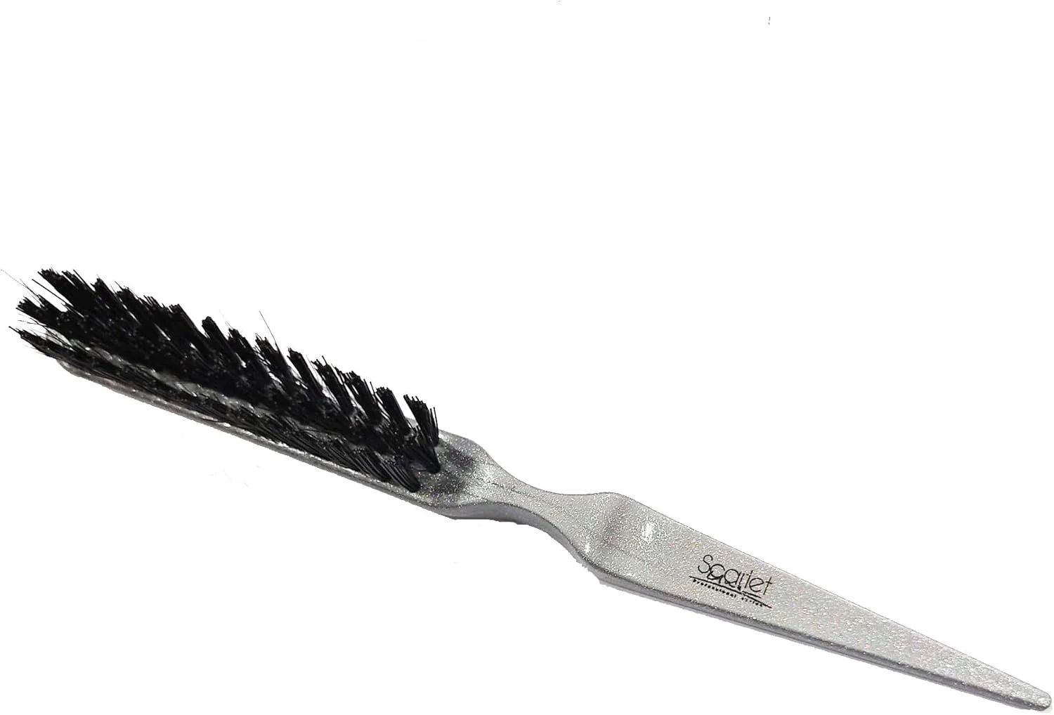 برس پوشینگ مو سه ردیفه حرفه ای Scarlet Line با دسته دم باریک، شانه برای حجم دادن، صاف کردن، پوش دادن، حالت دادن و شانه زدن معکوس