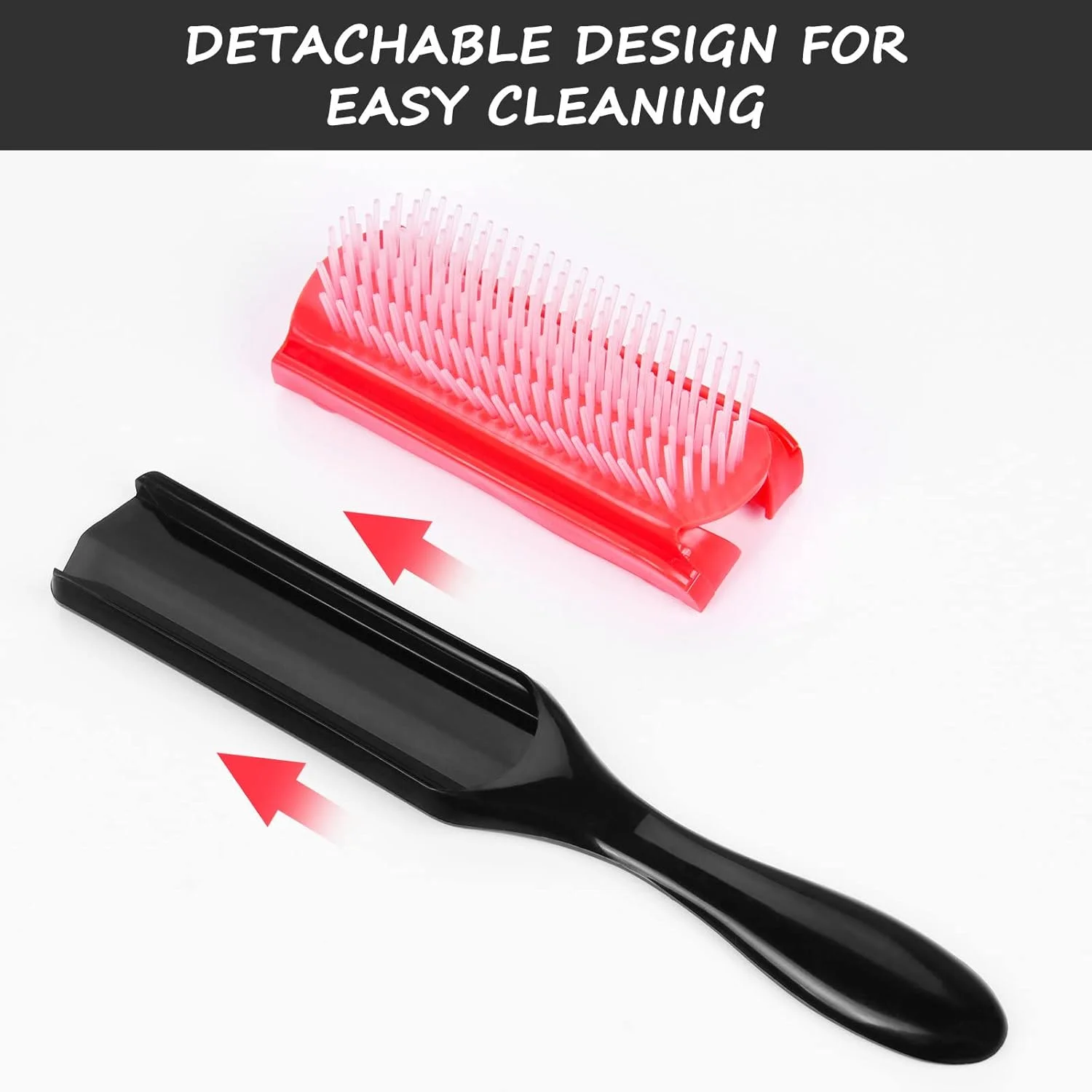 برس مو ساگرینی، برس حالت دهنده مو، برس مو بالشتکی 9 ردیفه برای جدا کردن، حالت دادن، مشخص کردن فرها، خشک کردن با سشوار، حالت دادن، باز کردن گره ها، از نرم کننده روی موهای خیس برای ایجاد موهای مجعد صاف استفاده کنید.