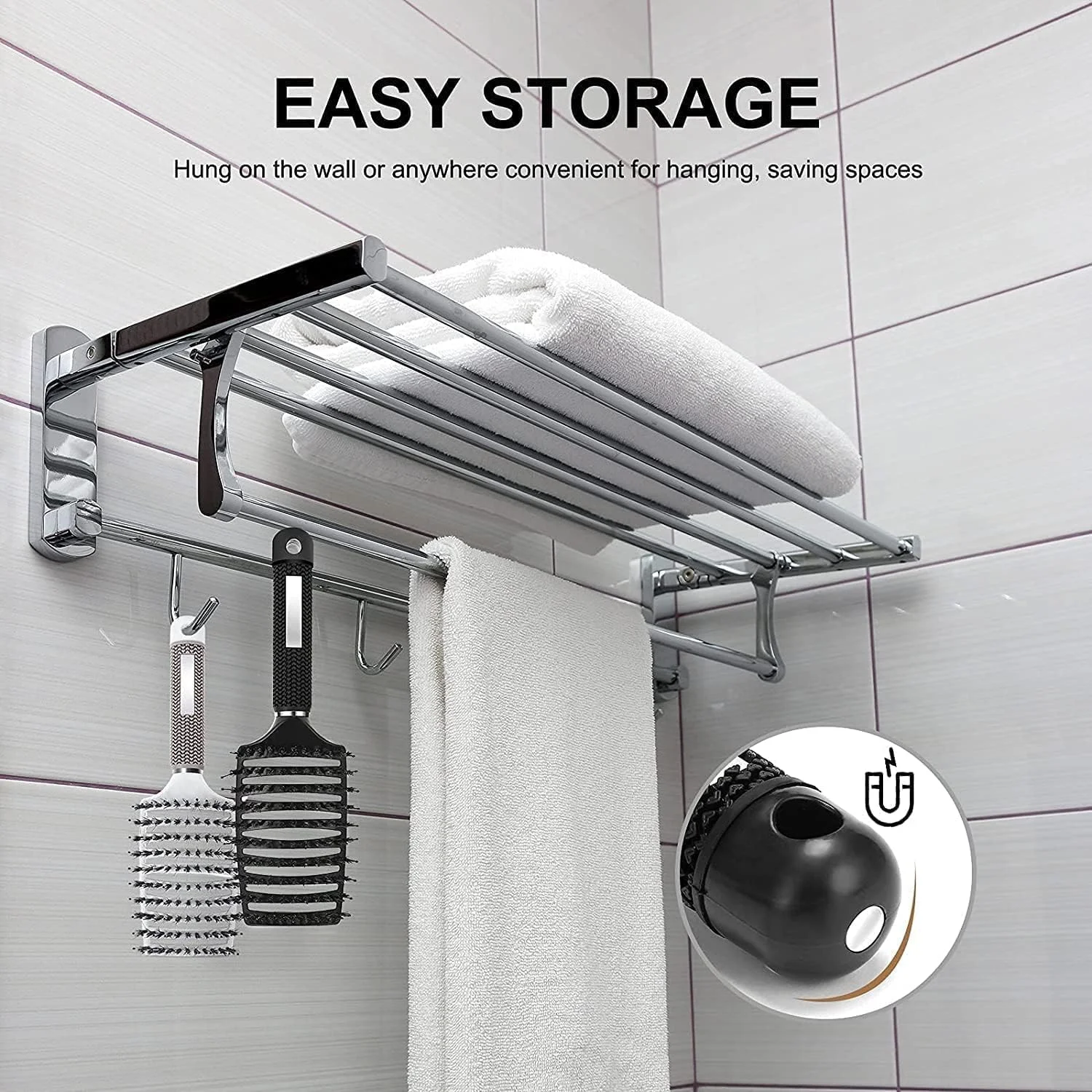 برس مو Purfex، بسته 2 عددی برس مو با موهای نایلونی، ابزارهای حرفه ای حالت دهی موی خمیده و دارای تهویه، برس های ماساژ باز کننده گره مو برای موهای فر، نازک، ضخیم و خیس (سفید، مشکی)