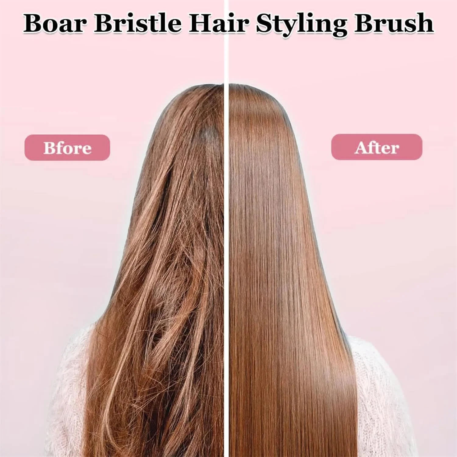 برس حالت دهنده فر مو PINKE، برس موی فر، حالت دهنده و مشخص کننده فر برای خانم ها، صورتی