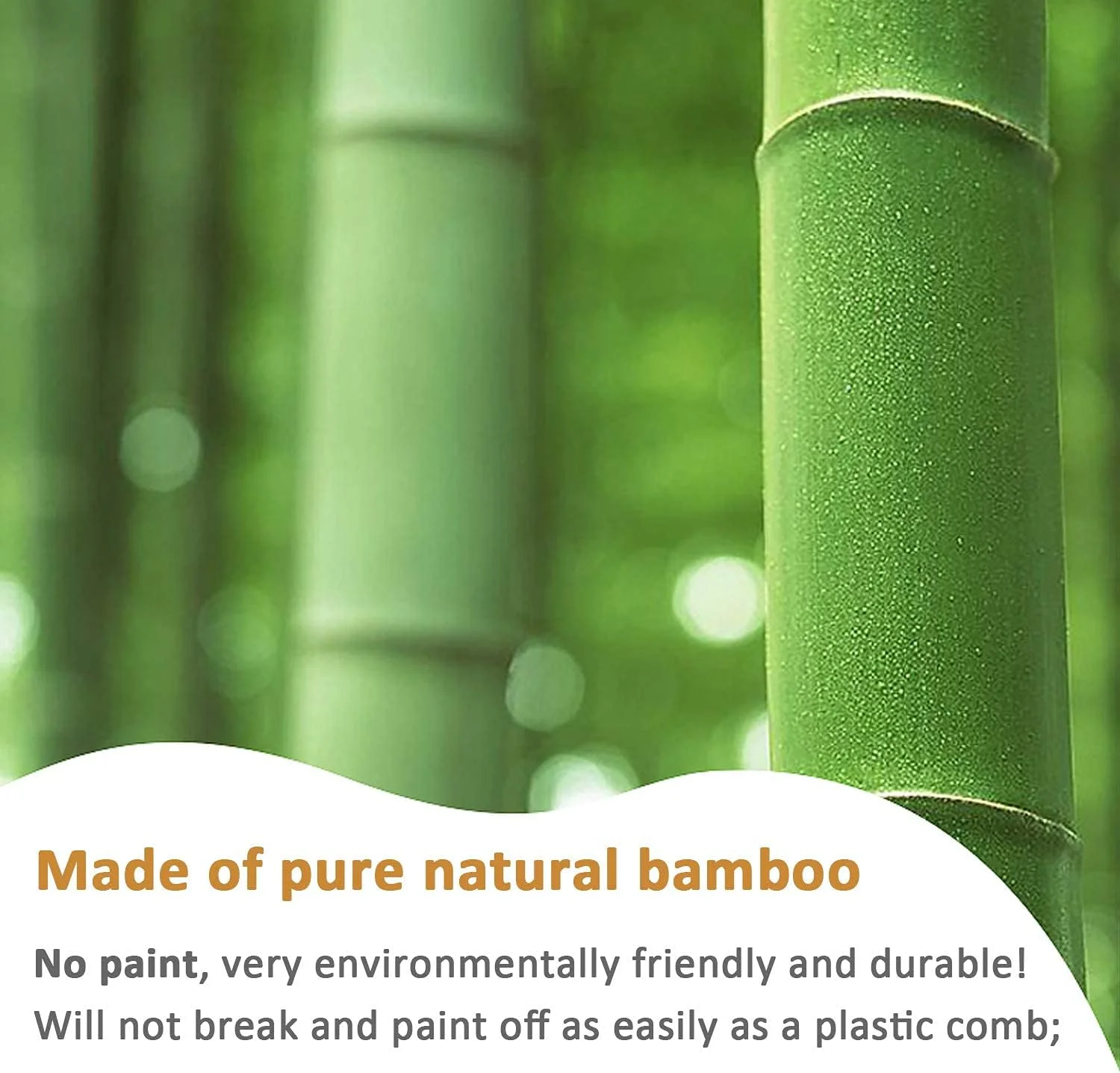 برس مویی پارویی ORiTi، ساخته شده از بامبو طبیعی خالص، بدون پوشش رنگ، ماساژ پوست سر در حین شانه زدن مو برای بهبود گردش خون، جلوگیری از الکتریسیته ساکن