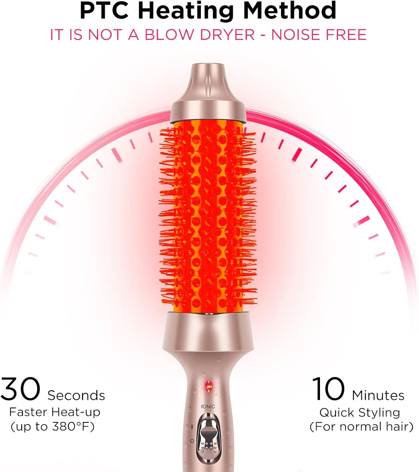 برس حرارتی حرفه ای پروین پرو بیوتی، برس گرد حرارتی 35 میلی متری برای حالت دادن به مو، برس داغ یونی برای ایجاد فرهای درخشان تر و صاف تر، گرم شدن سریع، ولتاژ دوگانه، خاموش شدن خودکار پس از 60 دقیقه، طلایی برس حرارتی حرفه ای پروین پرو بیوتی، برس گرد حرارتی 35 میلی متری برای حالت دادن به مو، برس داغ یونی برای ایجاد فرهای درخشان تر و صاف تر، گرم شدن سریع، ولتاژ دوگانه، خاموش شدن خودکار پس از 60 دقیقه، طلایی